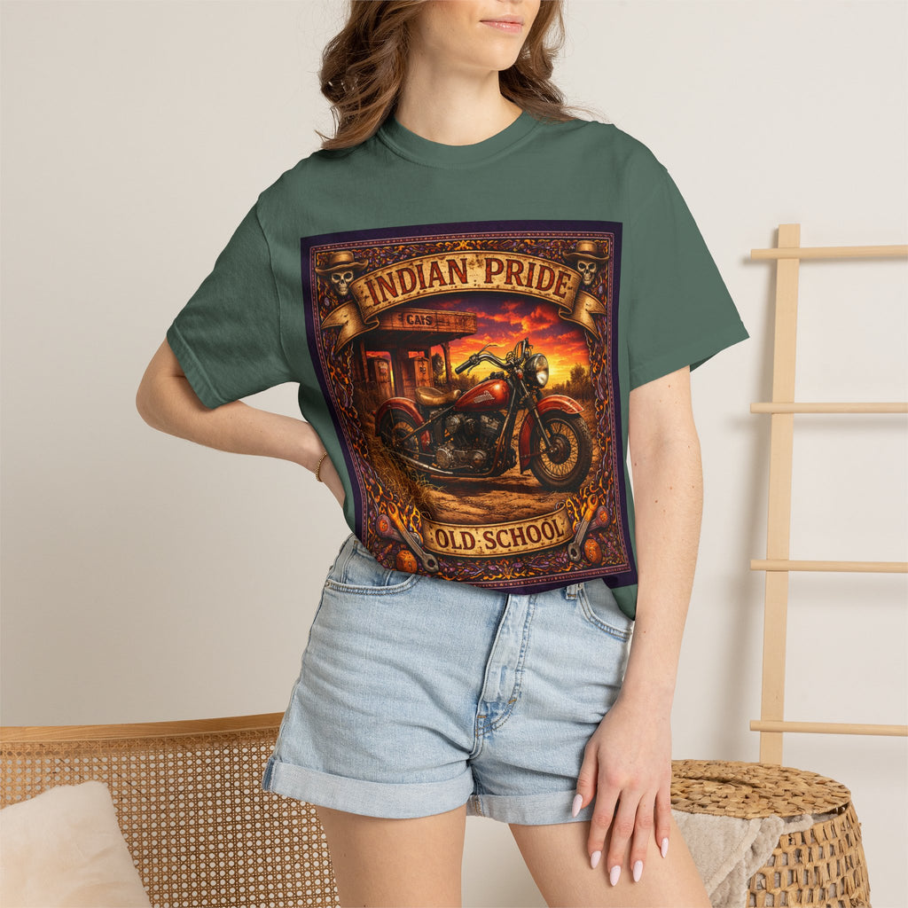 Indian Pride "Old School" Motorcycle T-Shirt