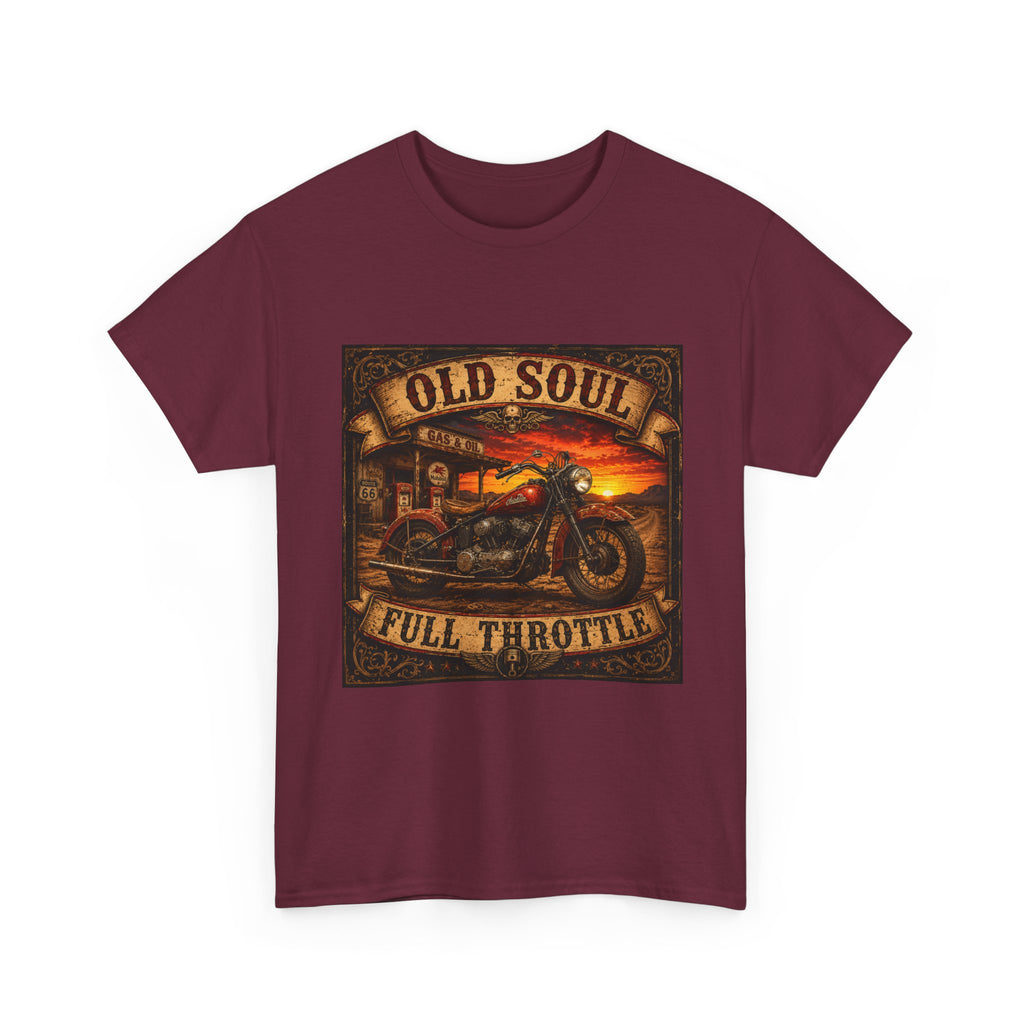 Old Soul Full Throttle Motorcycle T-Shirt