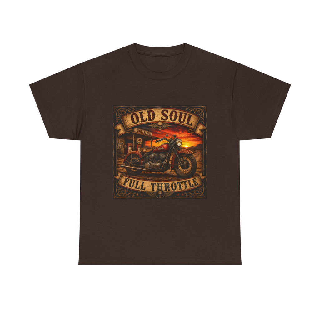 Old Soul Full Throttle Motorcycle T-Shirt