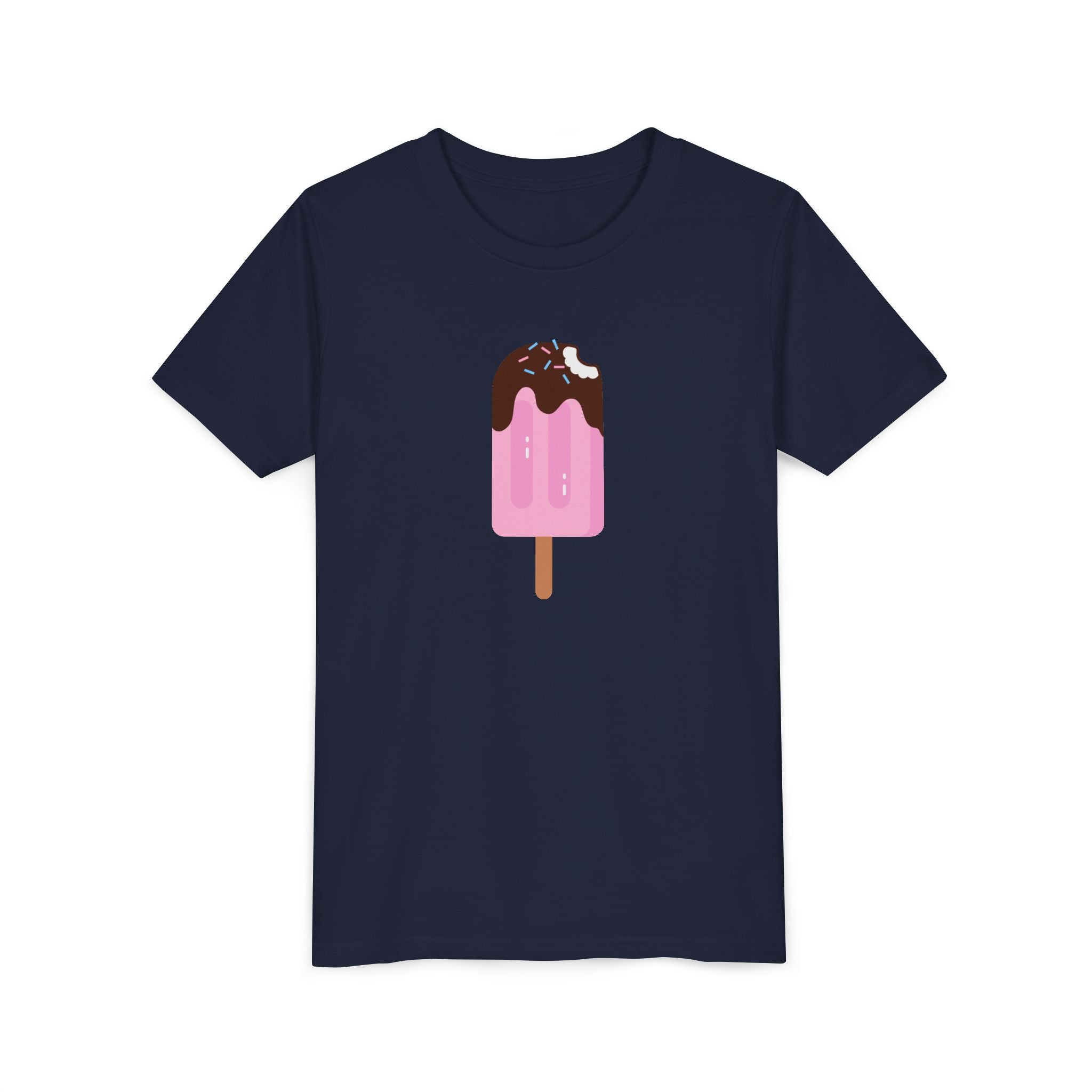 Kids Pink Popsicle Tee — Cute Ice Cream Graphic Youth T-Shirt