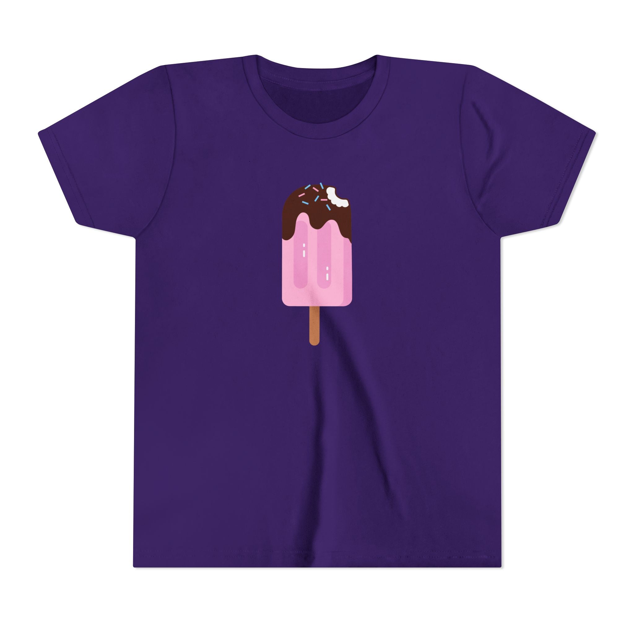 Kids Pink Popsicle Tee — Cute Ice Cream Graphic Youth T-Shirt