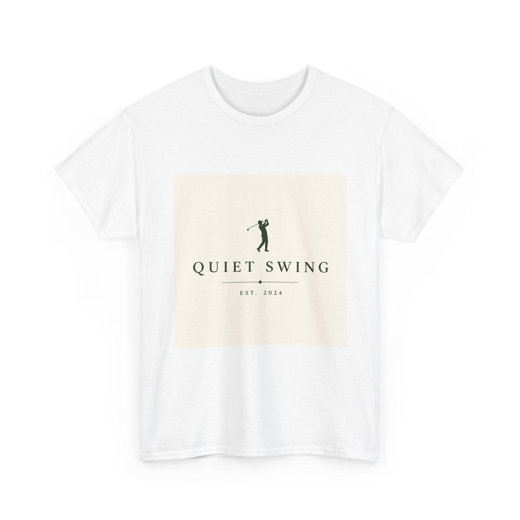 Golf T-Shirt — "Quiet Swing" Vintage Golfer Tee