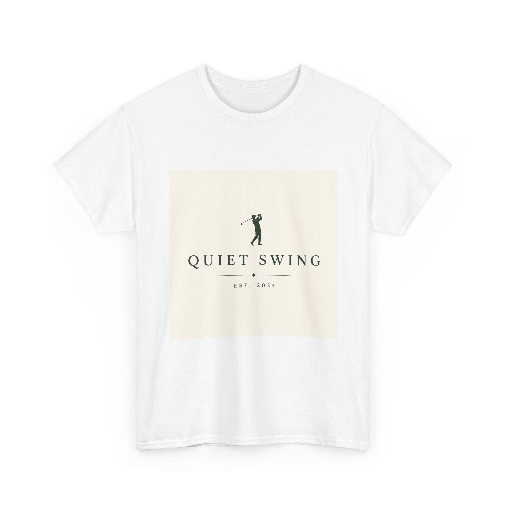Golf T-Shirt — "Quiet Swing" Vintage Golfer Tee