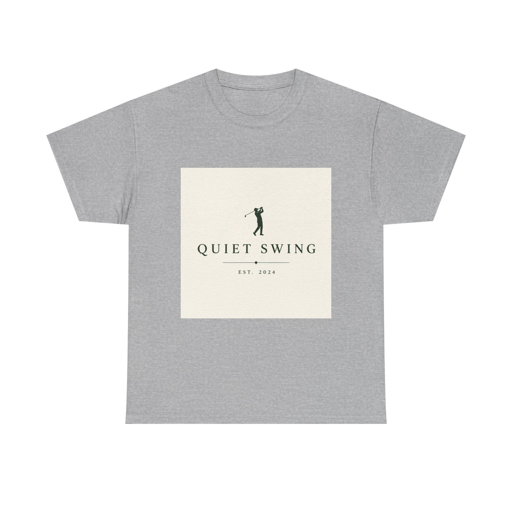 Golf T-Shirt — "Quiet Swing" Vintage Golfer Tee