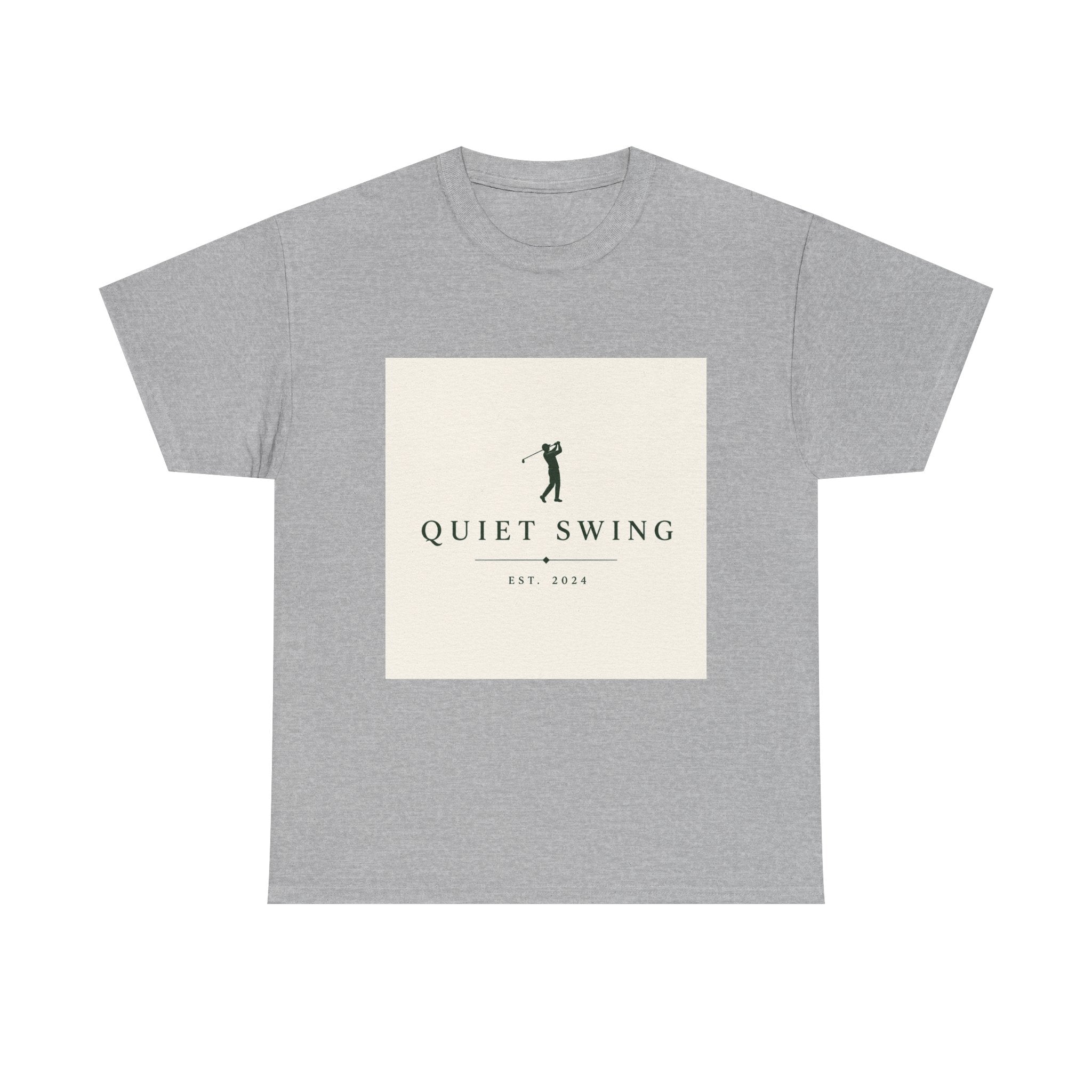 Golf T-Shirt — "Quiet Swing" Vintage Golfer Tee