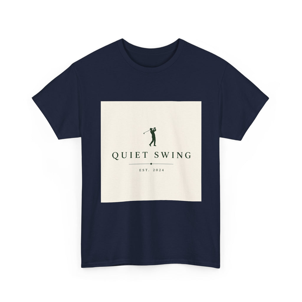 Golf T-Shirt — "Quiet Swing" Vintage Golfer Tee