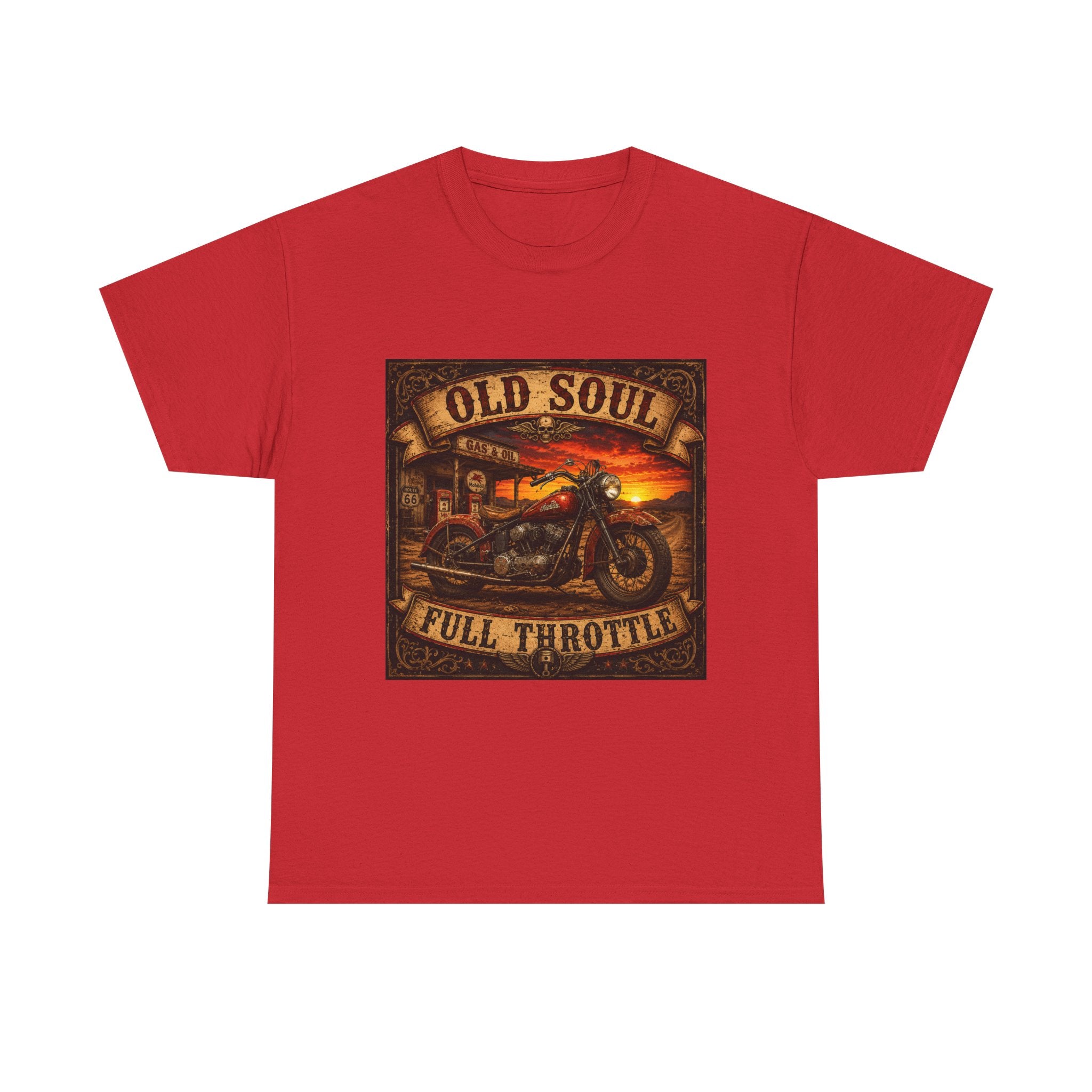 Old Soul Full Throttle Motorcycle T-Shirt