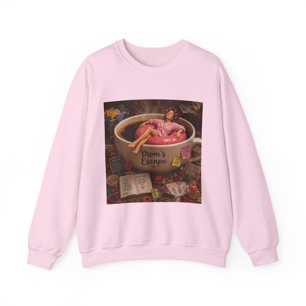 Moms Happy Place - Cup of coffee / heaven Unisex Heavy Blend™ Crewneck Sweatshirt