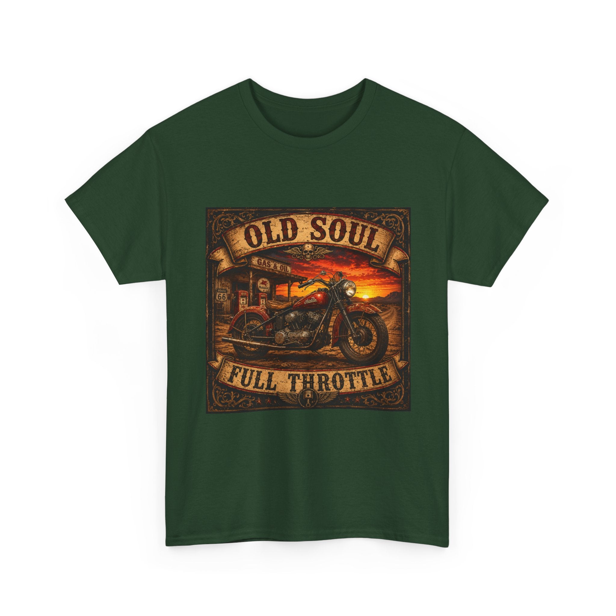 Old Soul Full Throttle Motorcycle T-Shirt