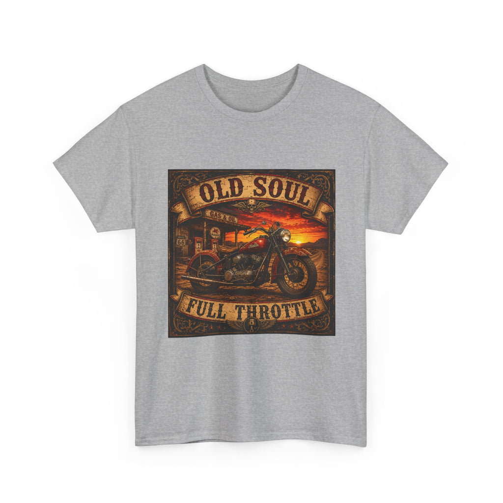 Old Soul Full Throttle Motorcycle T-Shirt