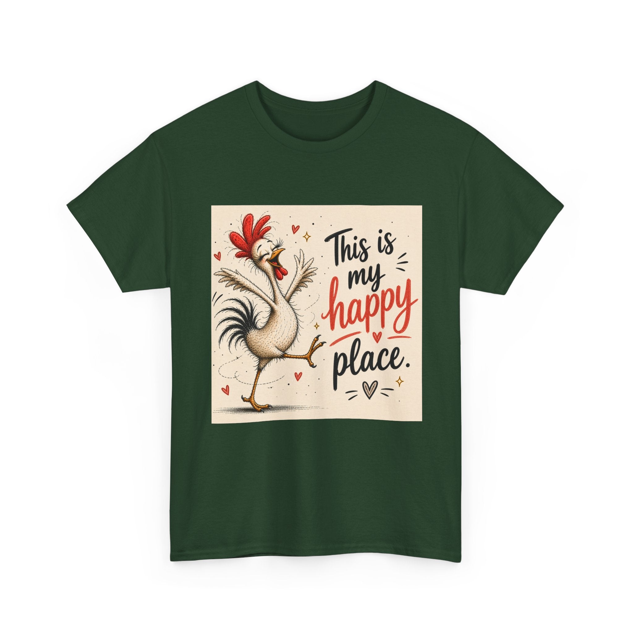 Rooster "This Is My Happy Place" Tee