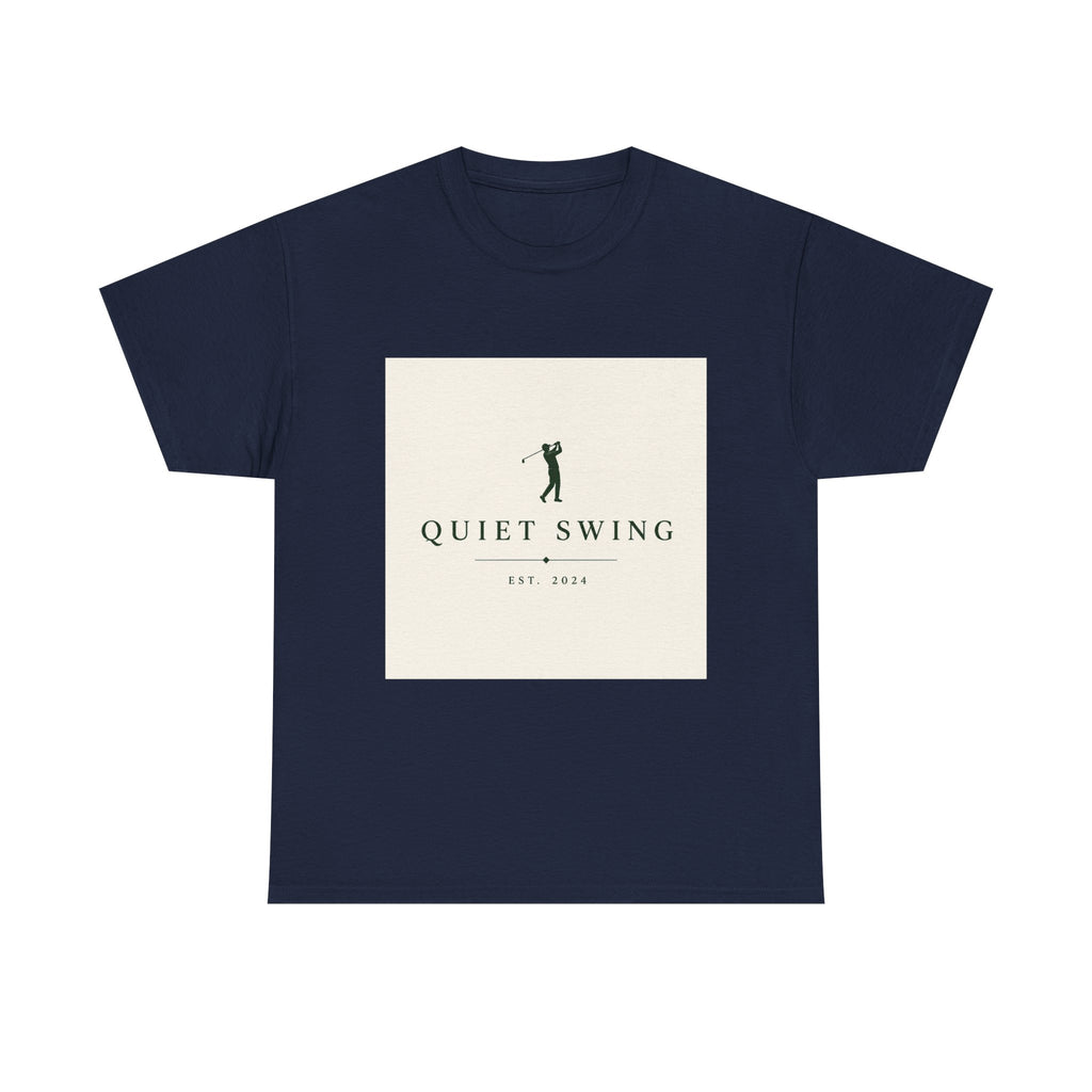 Golf T-Shirt — "Quiet Swing" Vintage Golfer Tee