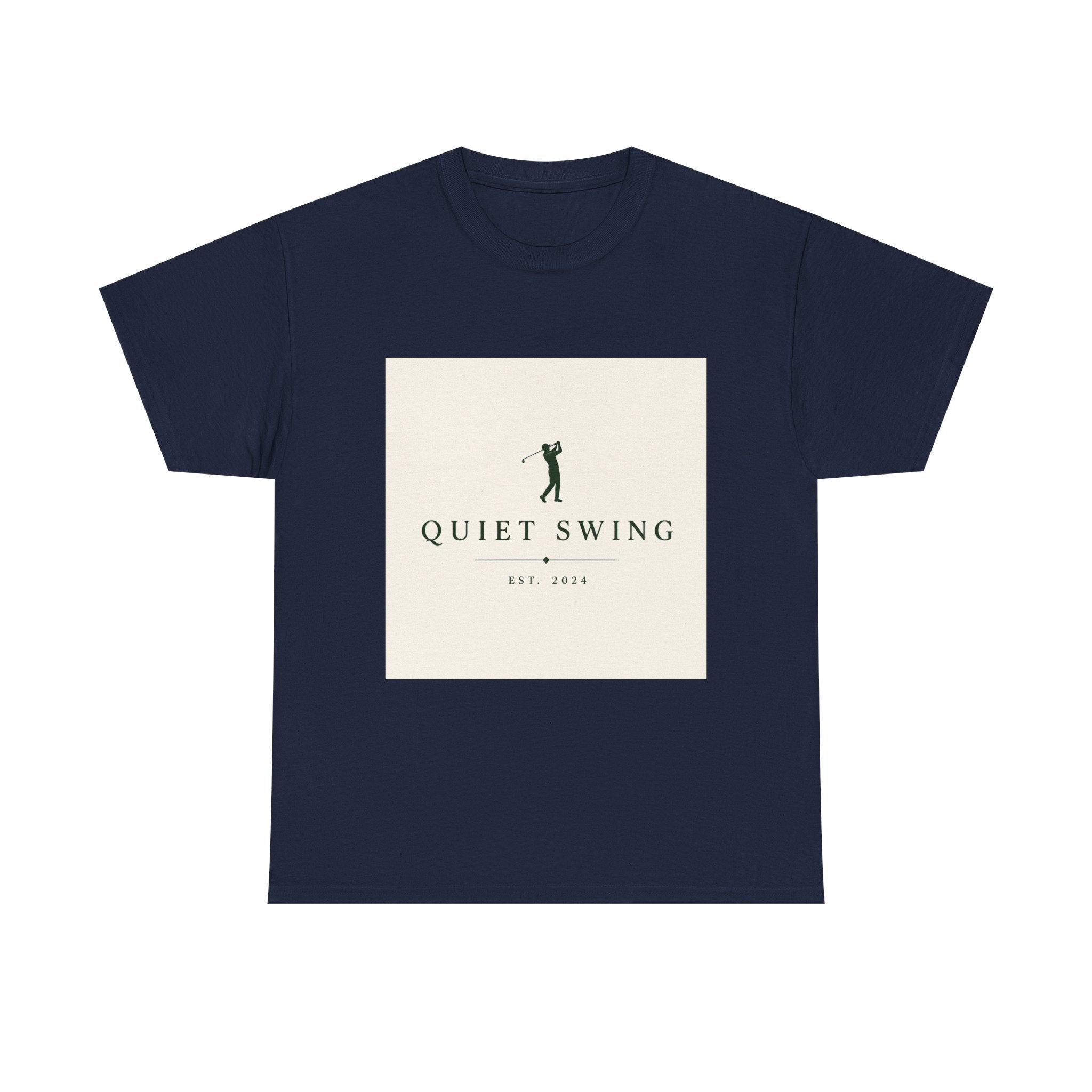 Golf T-Shirt — "Quiet Swing" Vintage Golfer Tee