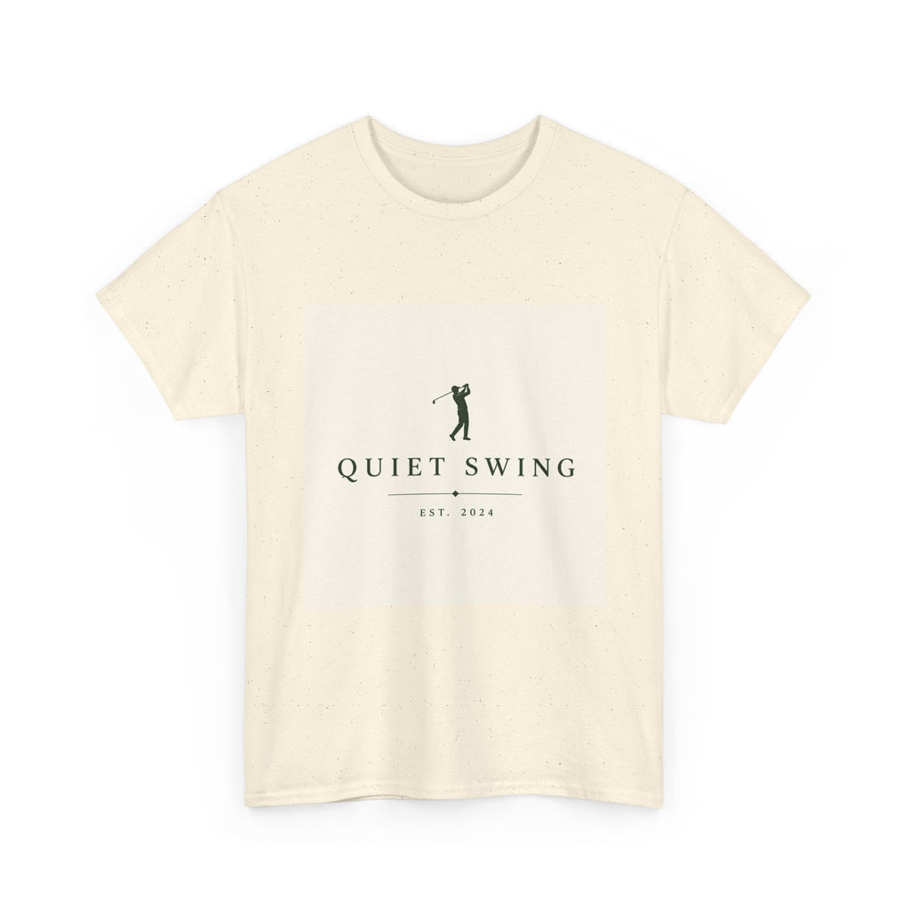 Golf T-Shirt — "Quiet Swing" Vintage Golfer Tee