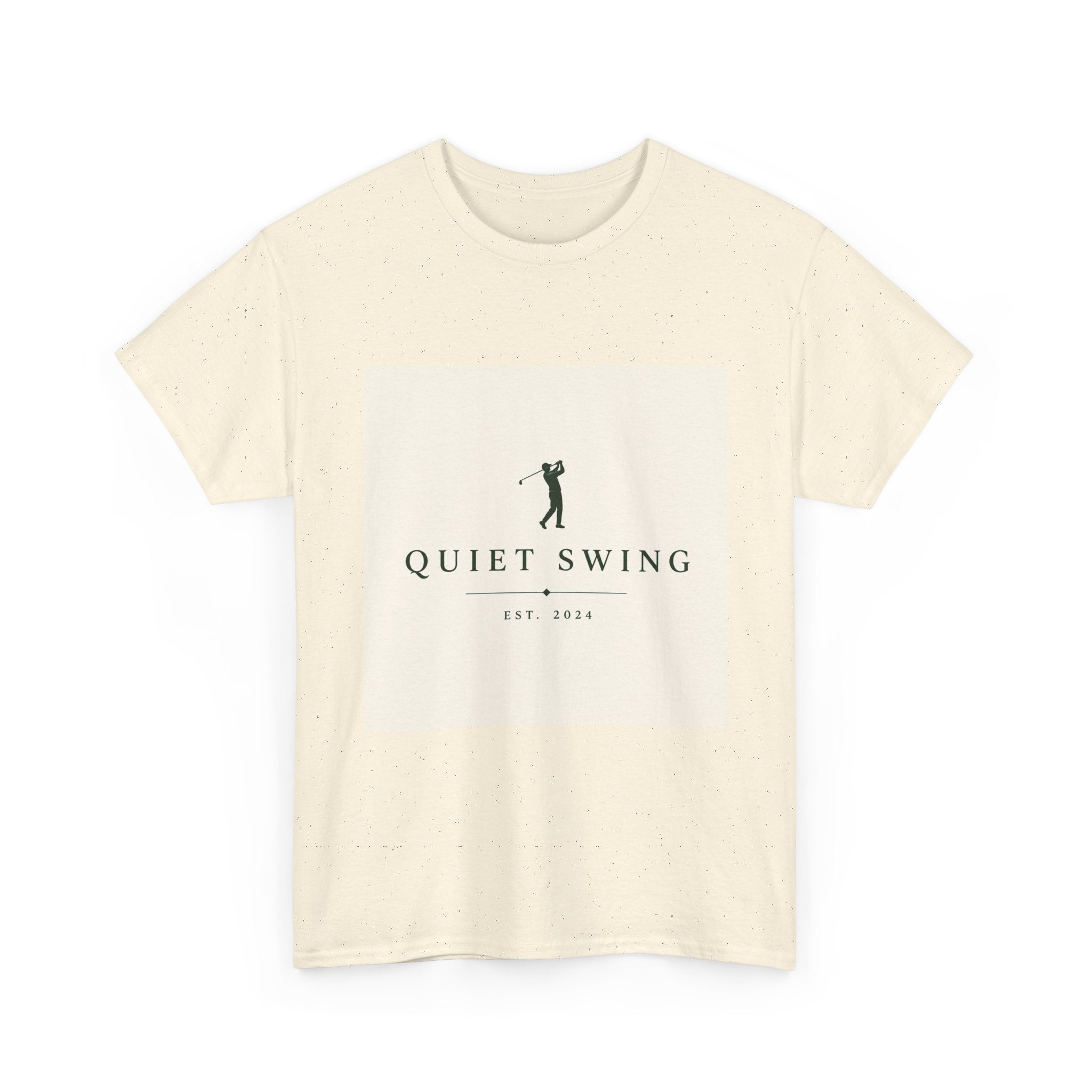 Golf T-Shirt — "Quiet Swing" Vintage Golfer Tee