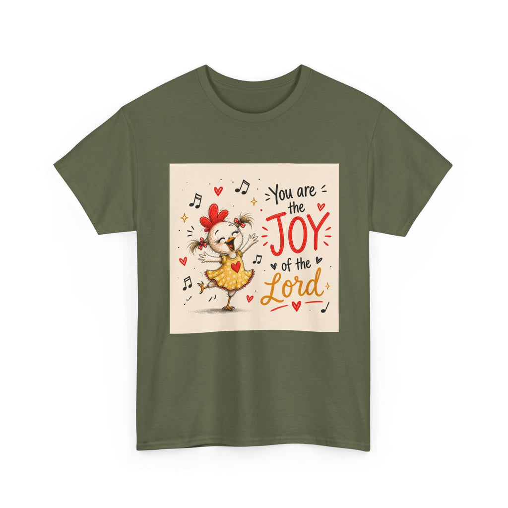Joy of the Lord T-Shirt — Cute Chick Faith Tee ("You are the Joy of the Lord")