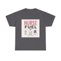 Nurse Fuel T-Shirt — Coffee, Stethoscope & Chaos Graphic Tee for Nurses