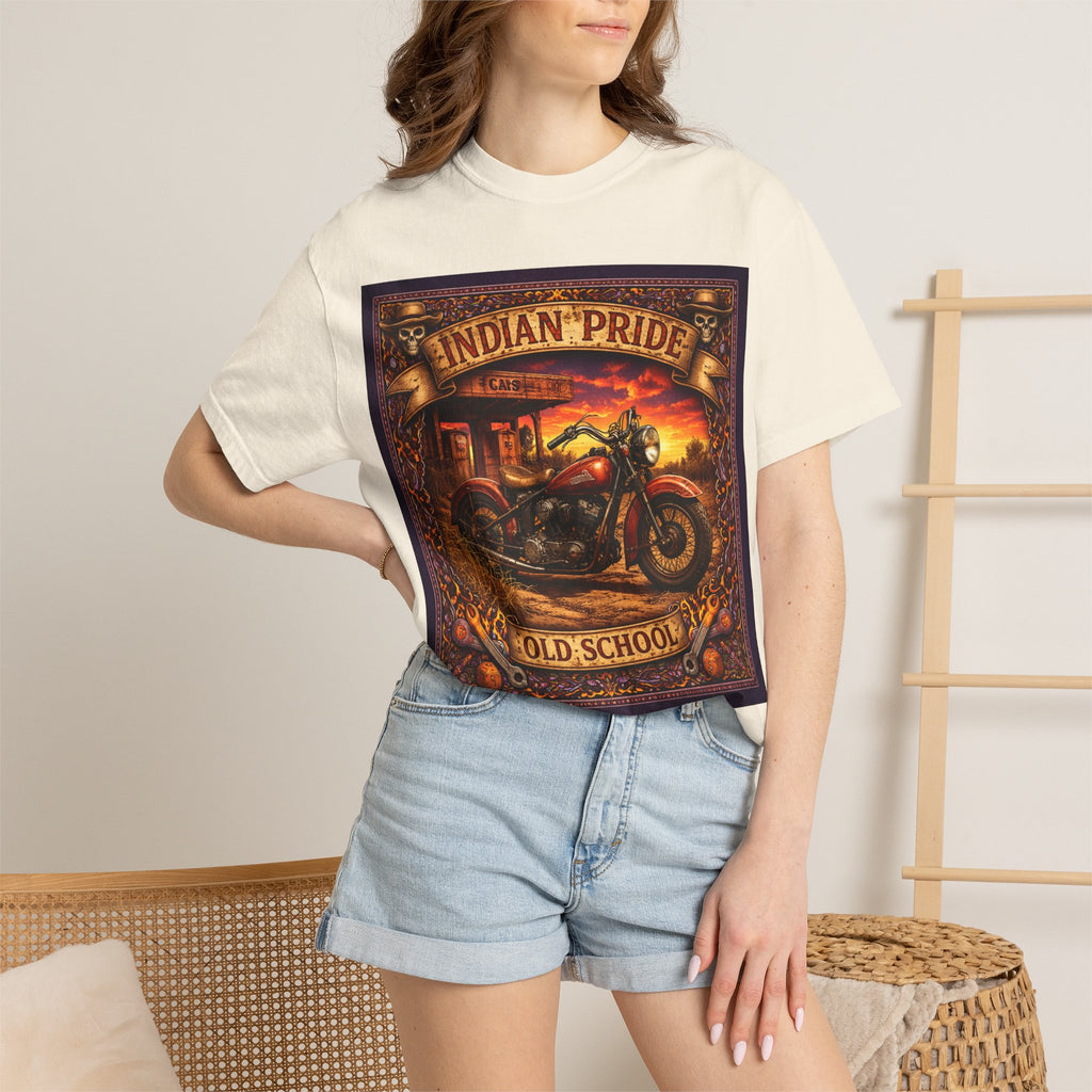 Indian Pride "Old School" Motorcycle T-Shirt