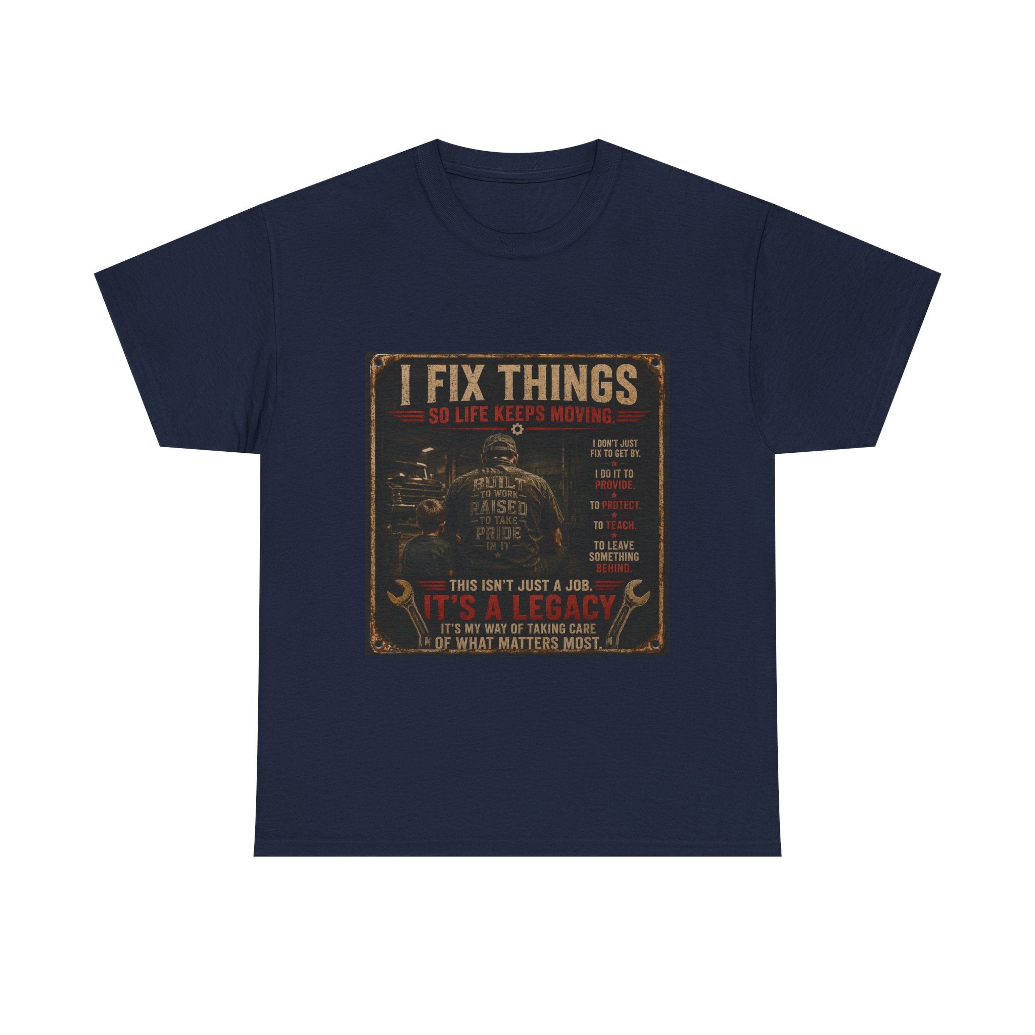 I Fix Things Mechanic T-Shirt — Vintage Garage Repair Tee for Men & Women