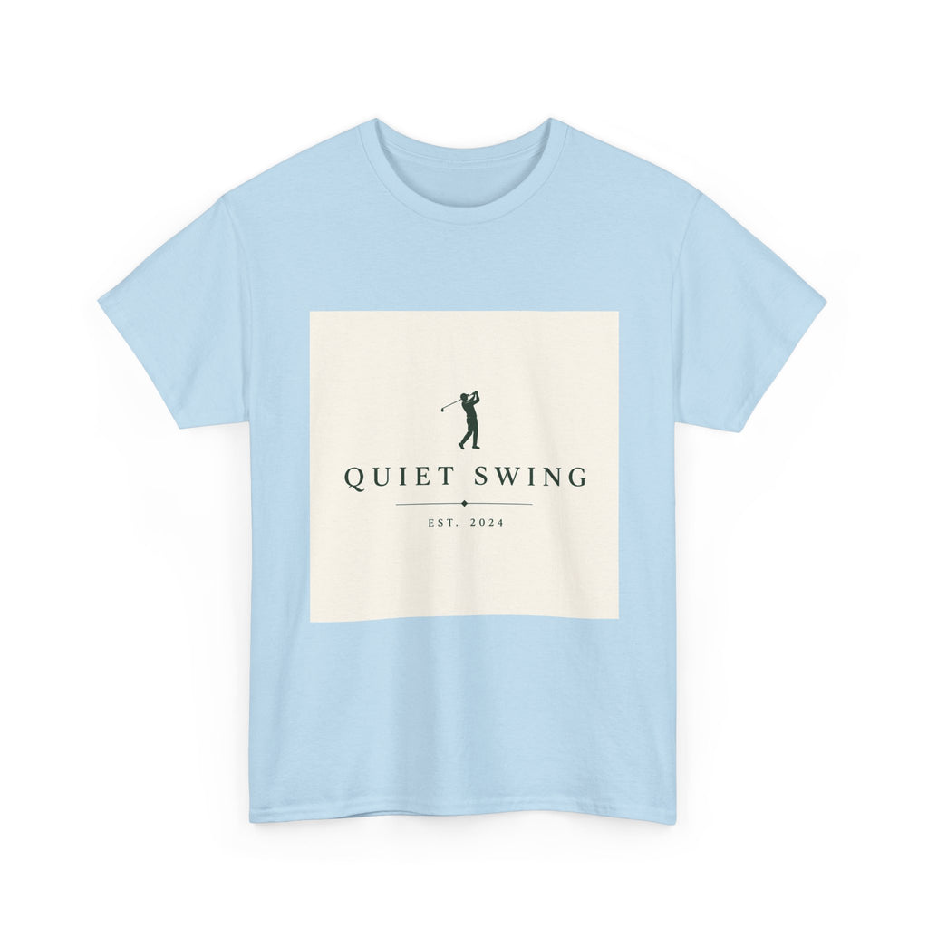 Golf T-Shirt — "Quiet Swing" Vintage Golfer Tee