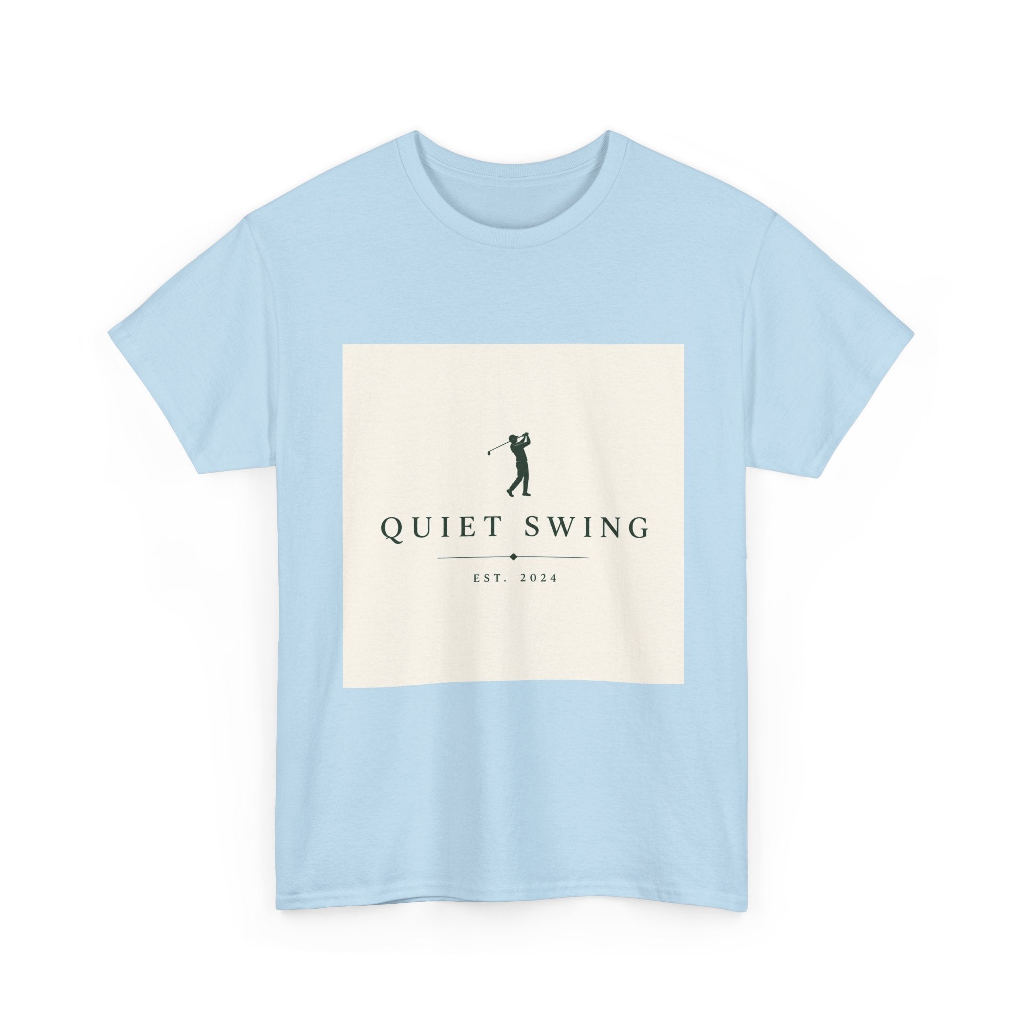 Golf T-Shirt — "Quiet Swing" Vintage Golfer Tee