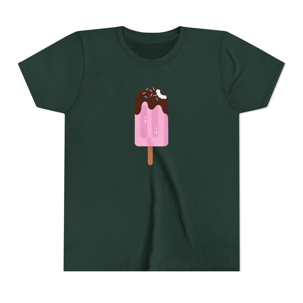 Kids Pink Popsicle Tee — Cute Ice Cream Graphic Youth T-Shirt