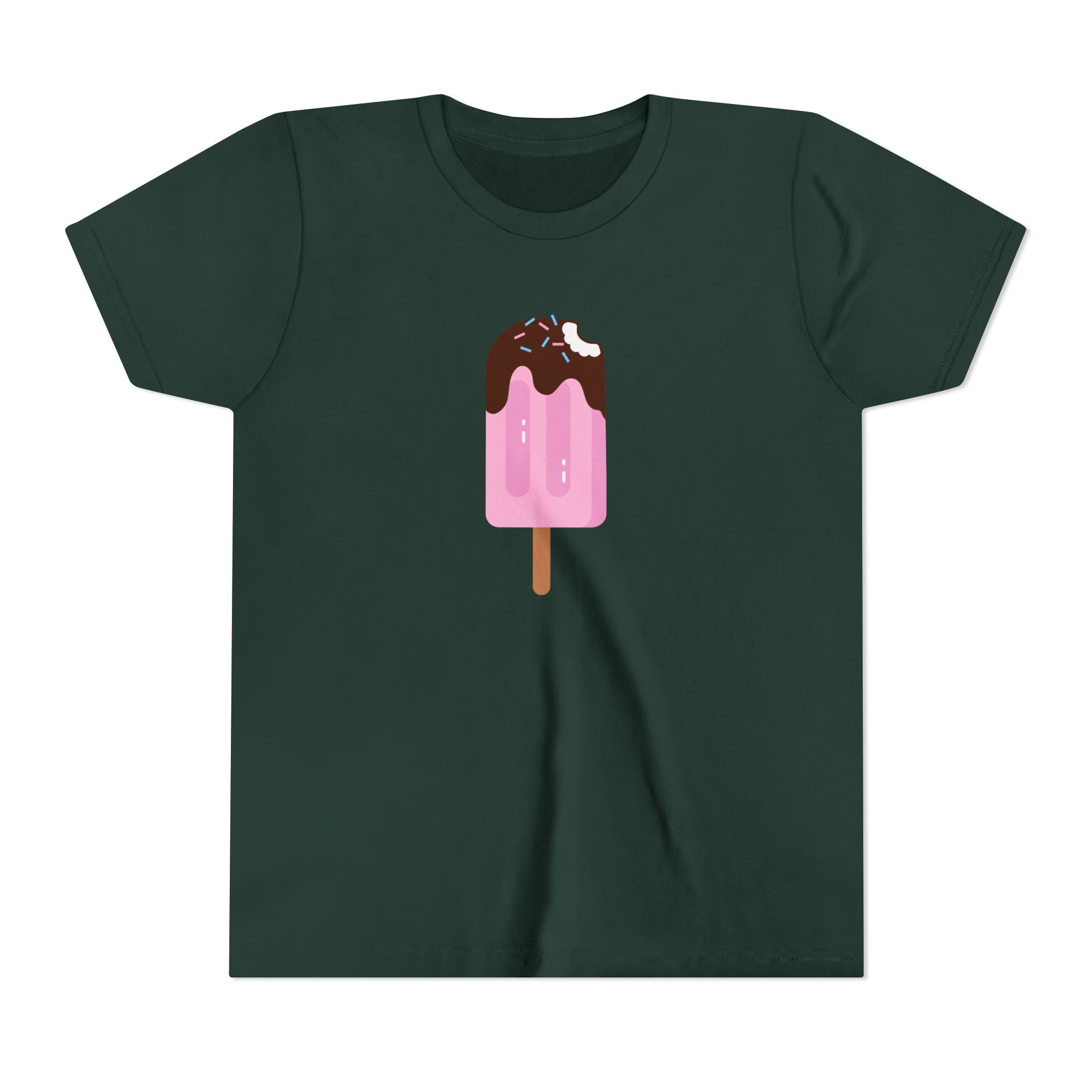 Kids Pink Popsicle Tee — Cute Ice Cream Graphic Youth T-Shirt