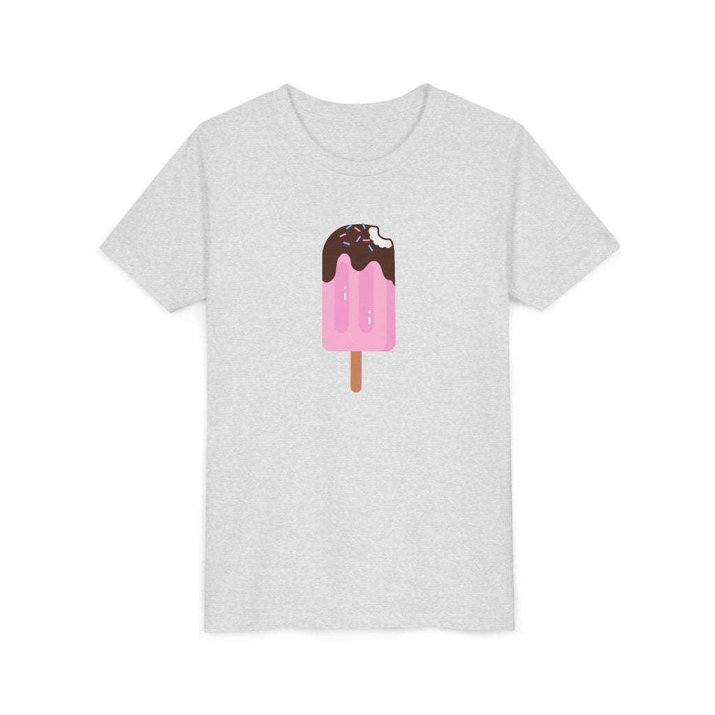 Kids Pink Popsicle Tee — Cute Ice Cream Graphic Youth T-Shirt