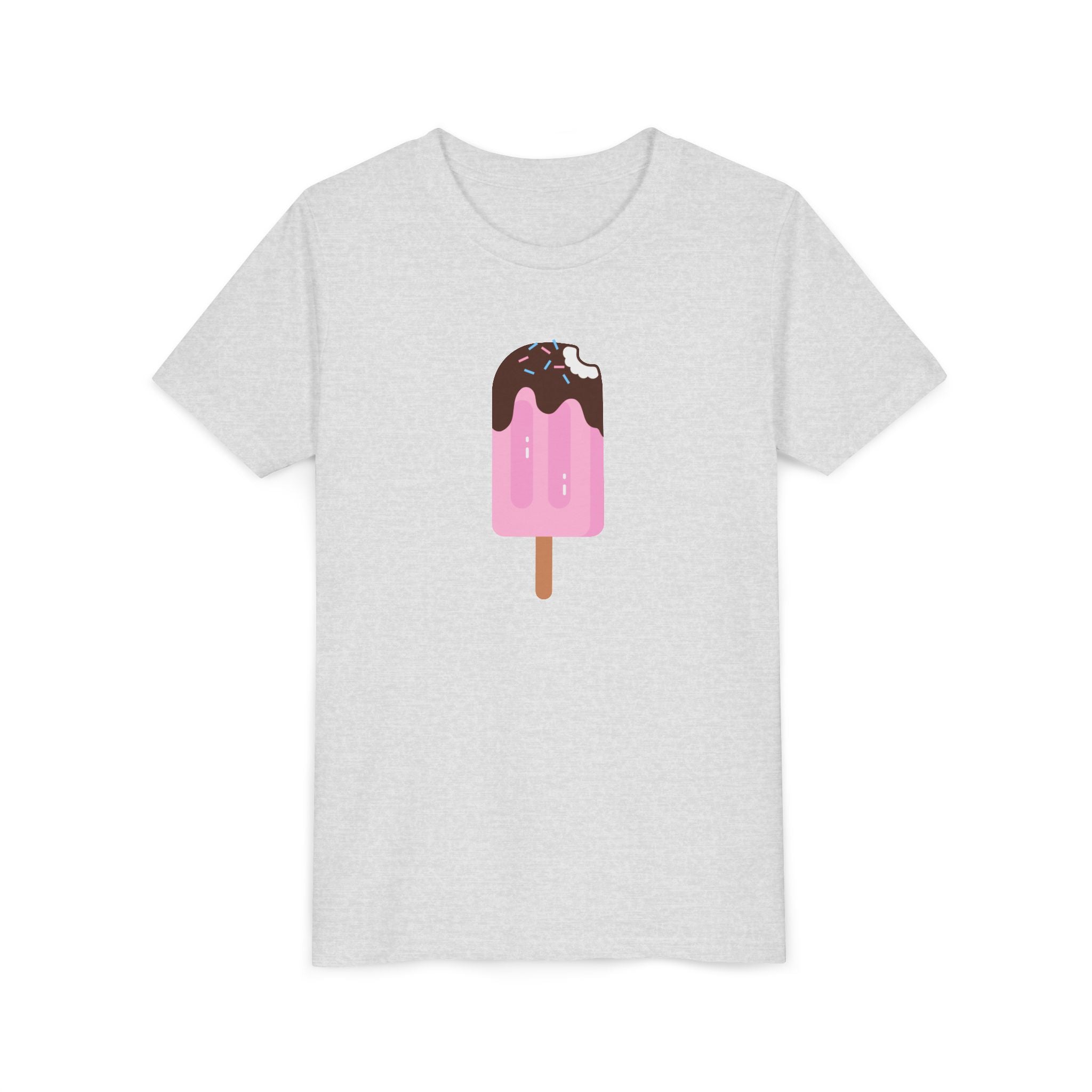 Kids Pink Popsicle Tee — Cute Ice Cream Graphic Youth T-Shirt