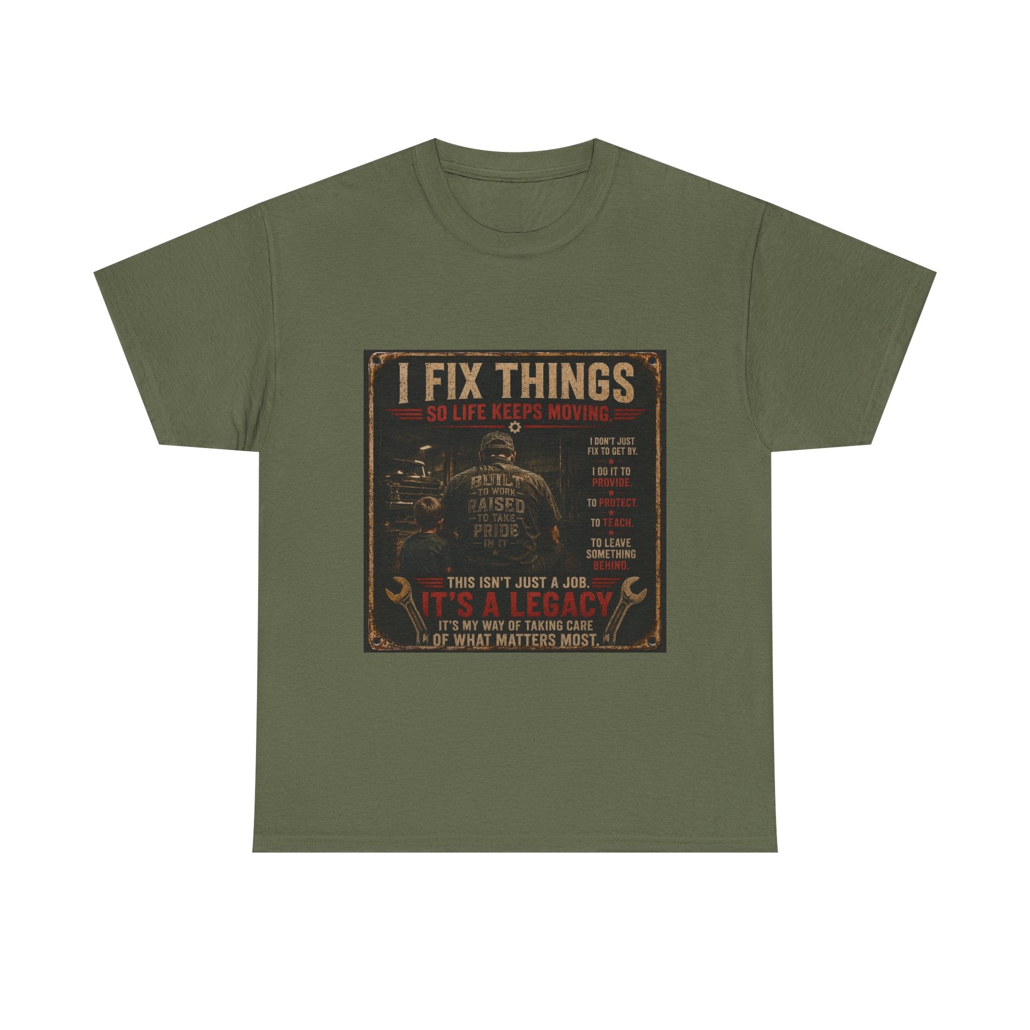 I Fix Things Mechanic T-Shirt — Vintage Garage Repair Tee for Men & Women