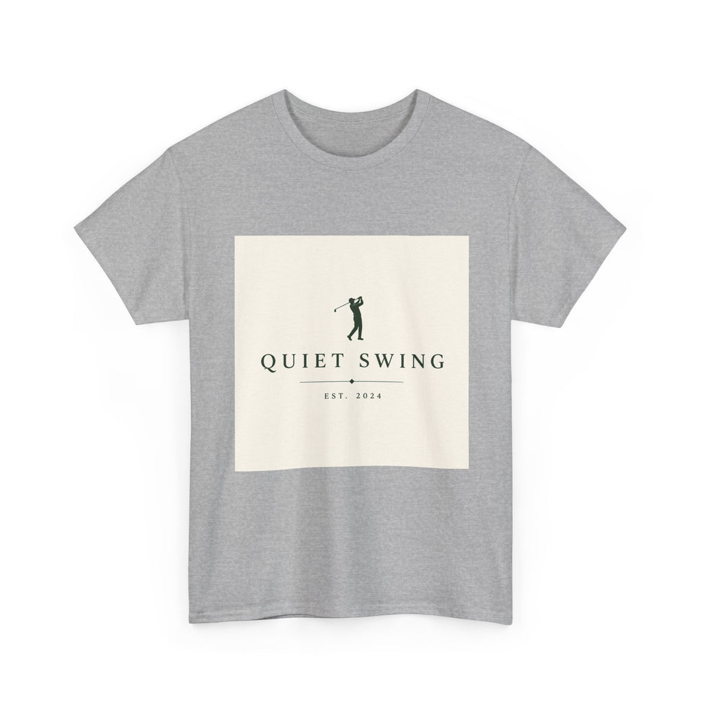 Golf T-Shirt — "Quiet Swing" Vintage Golfer Tee