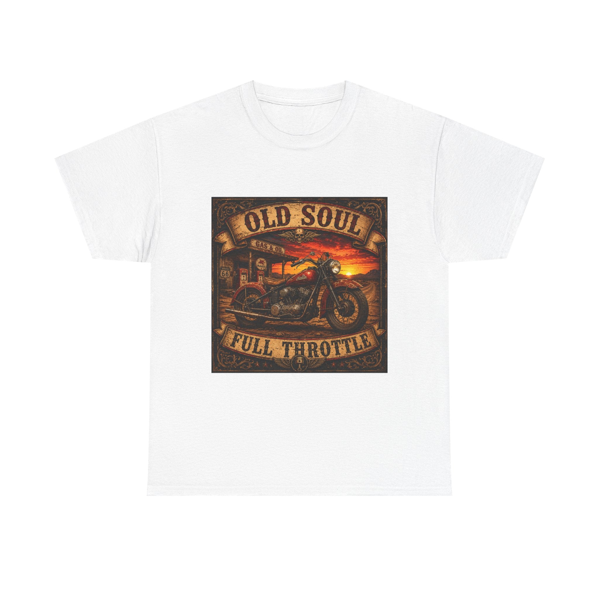 Old Soul Full Throttle Motorcycle T-Shirt