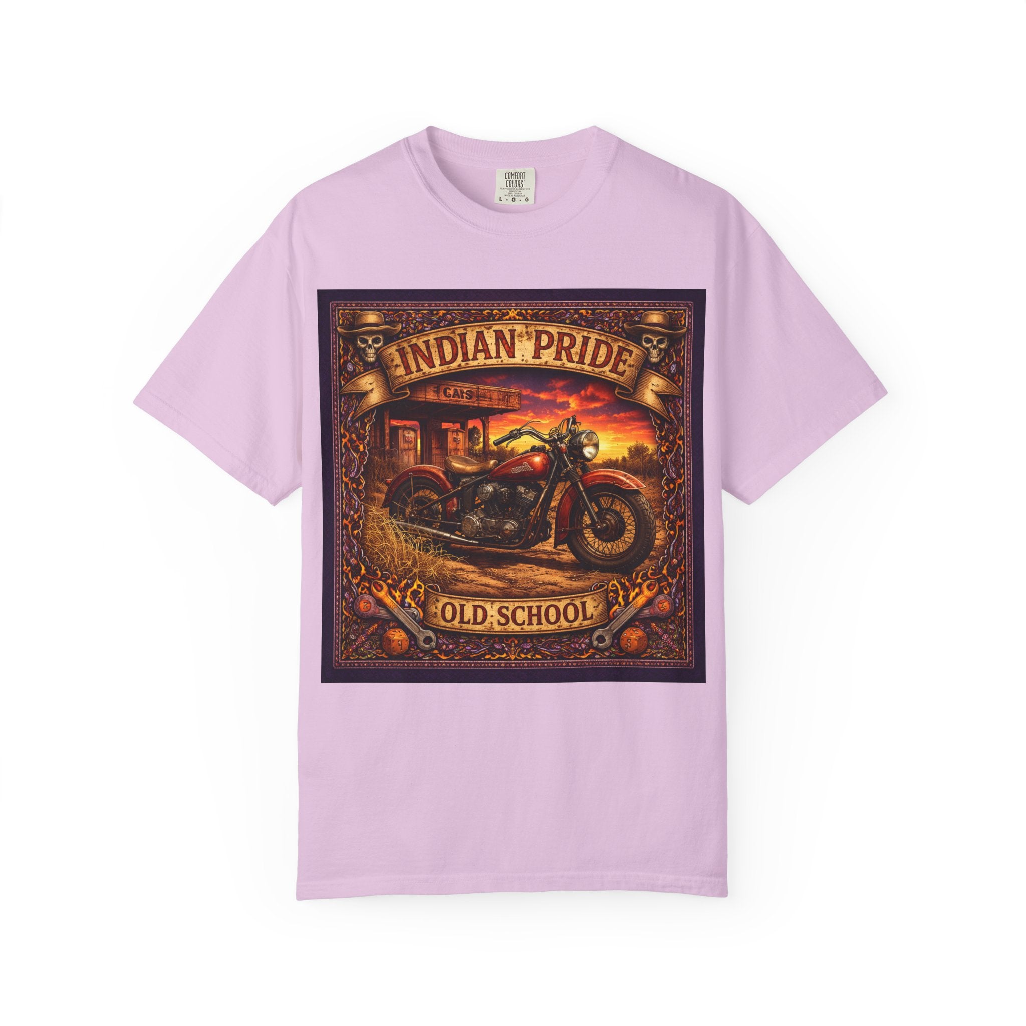 Indian Pride "Old School" Motorcycle T-Shirt