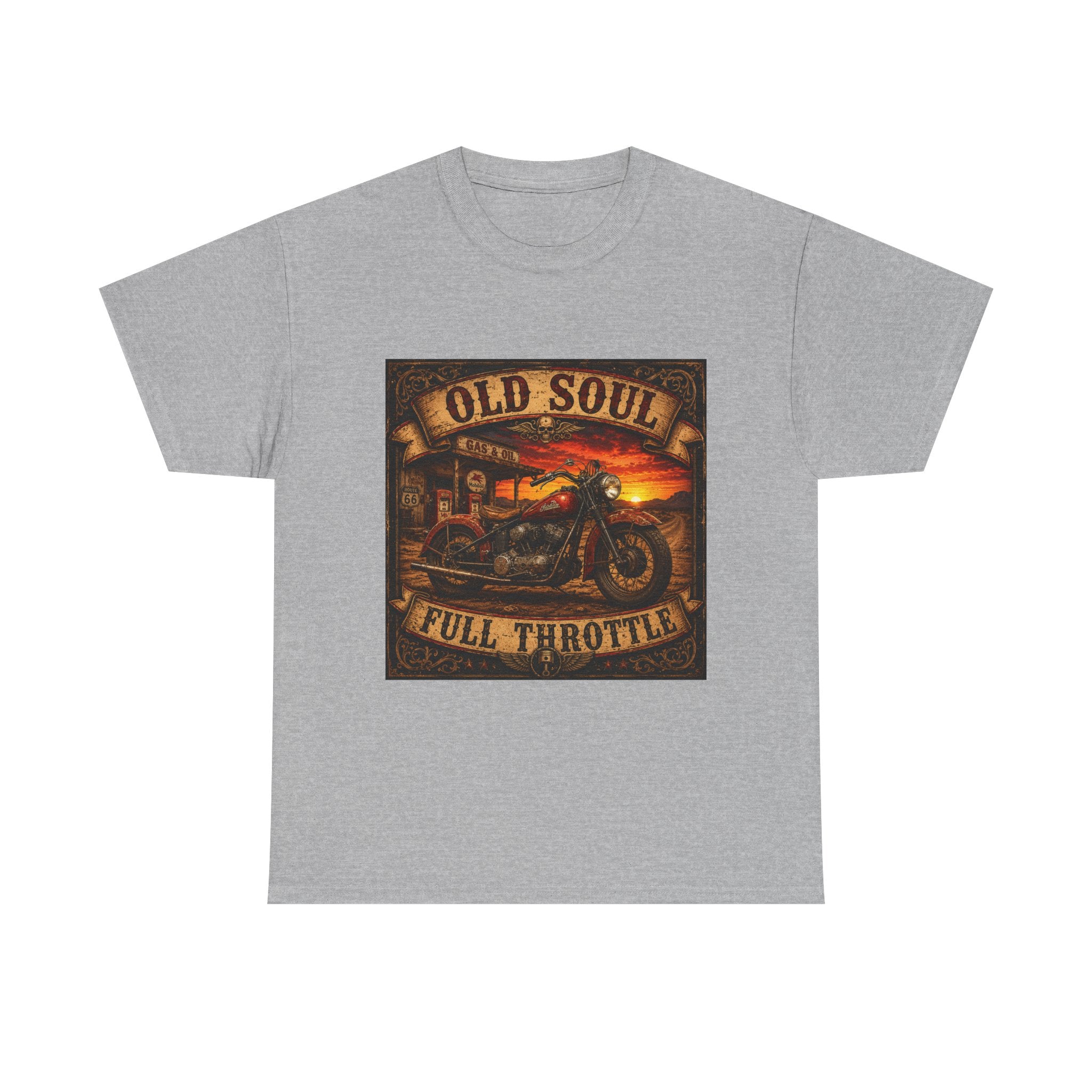 Old Soul Full Throttle Motorcycle T-Shirt