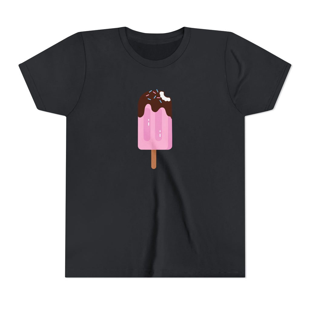 Kids Pink Popsicle Tee — Cute Ice Cream Graphic Youth T-Shirt