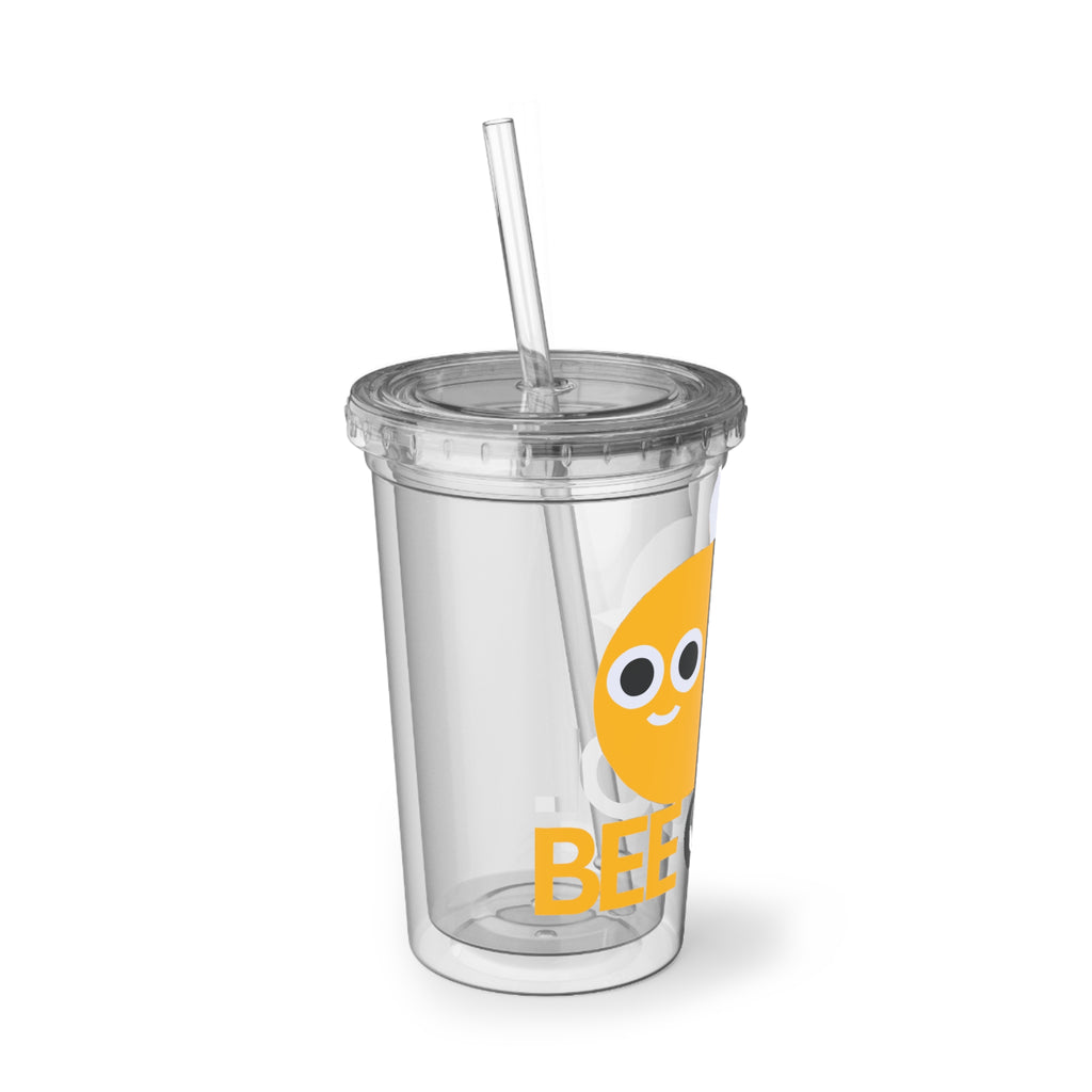 Cute Bee Acrylic Cup — 'Bee Cool' Reusable Tumbler