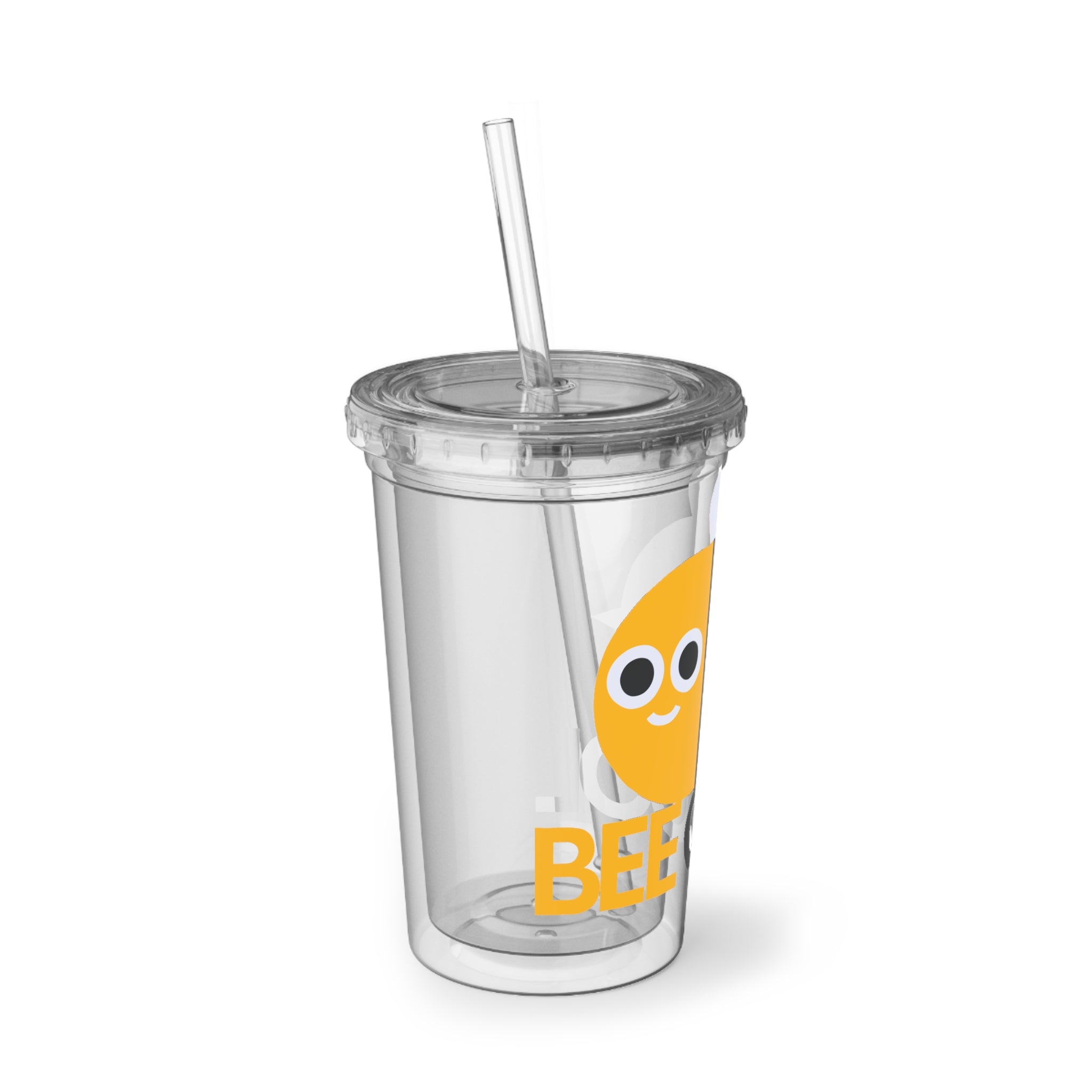 Cute Bee Acrylic Cup — 'Bee Cool' Reusable Tumbler