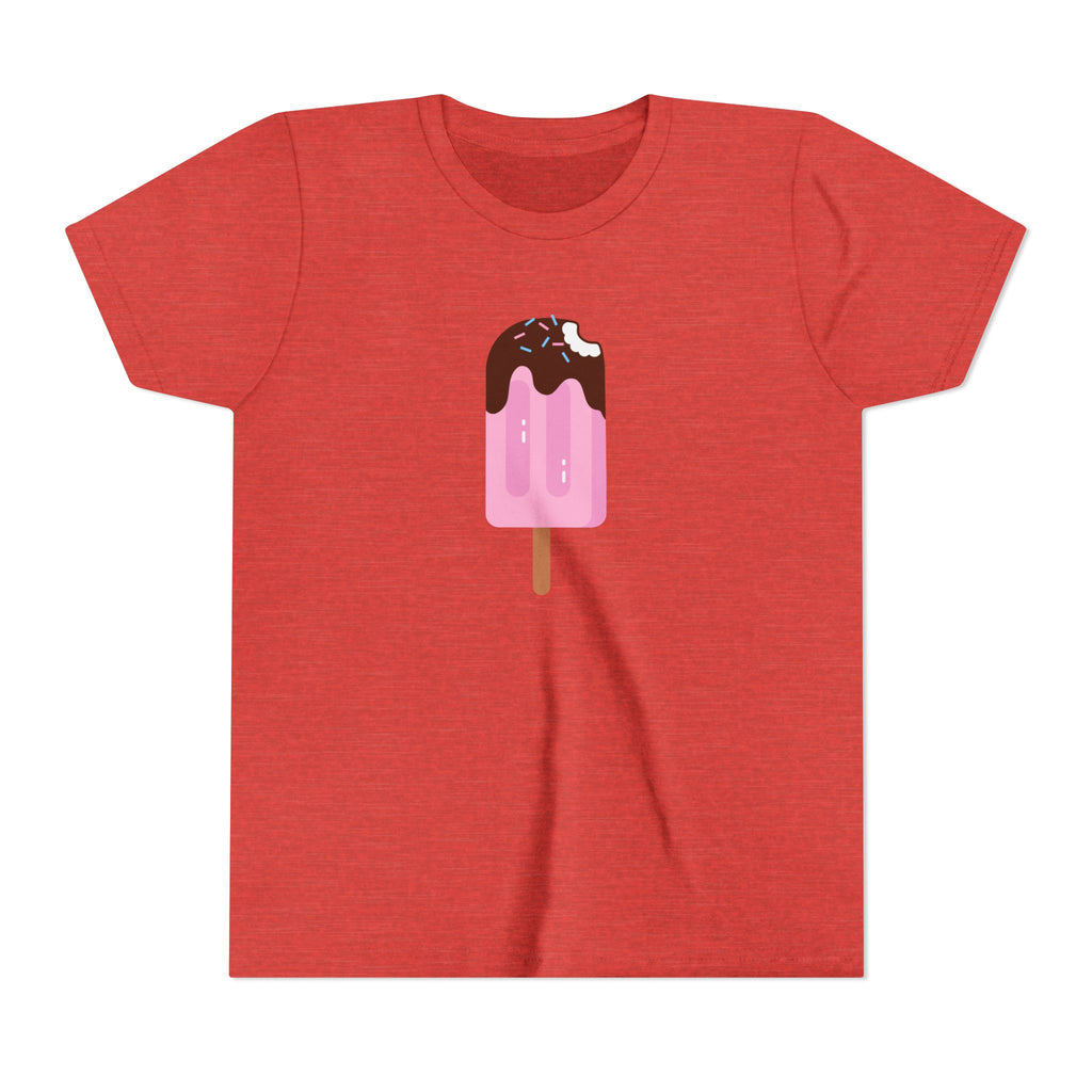 Kids Pink Popsicle Tee — Cute Ice Cream Graphic Youth T-Shirt
