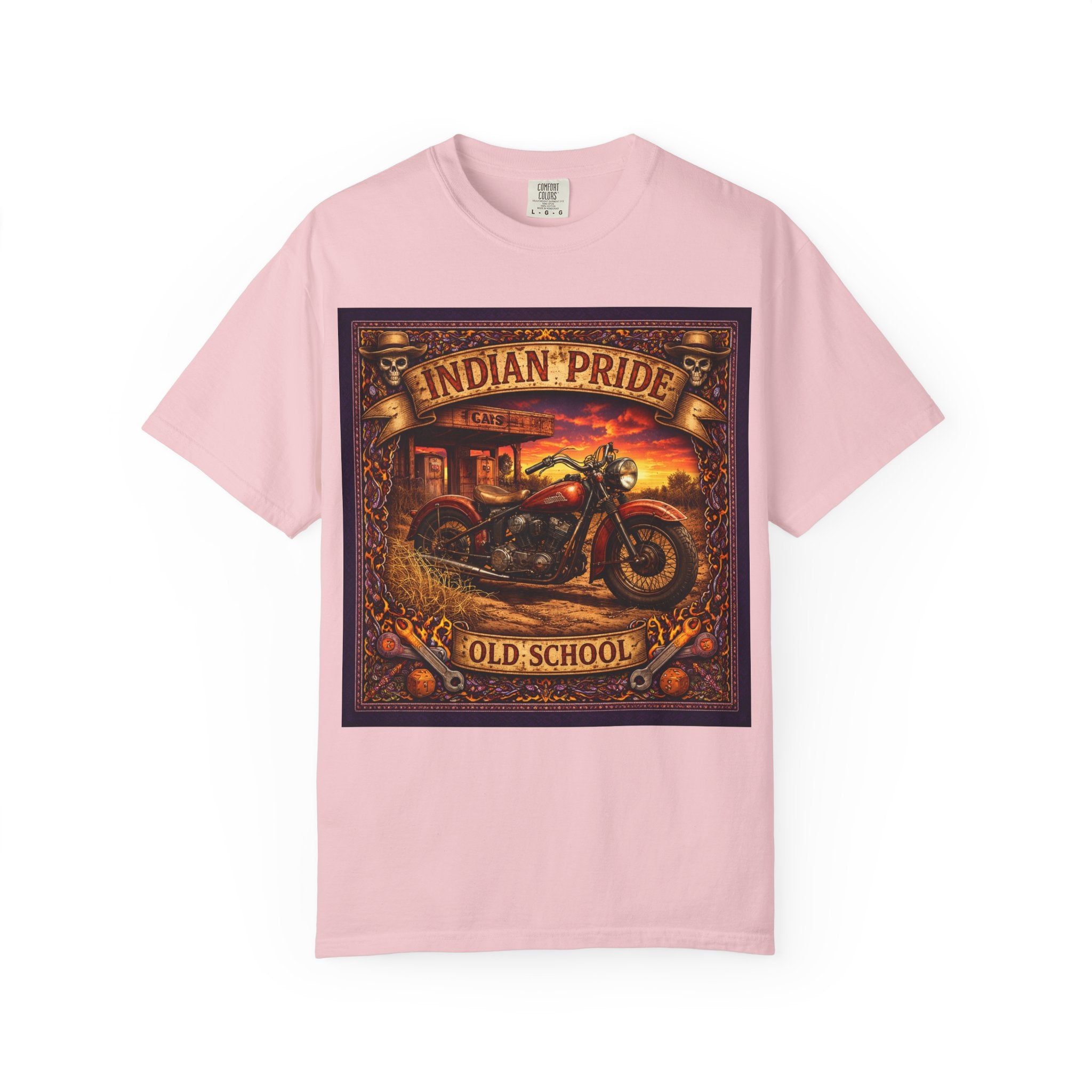 Indian Pride "Old School" Motorcycle T-Shirt