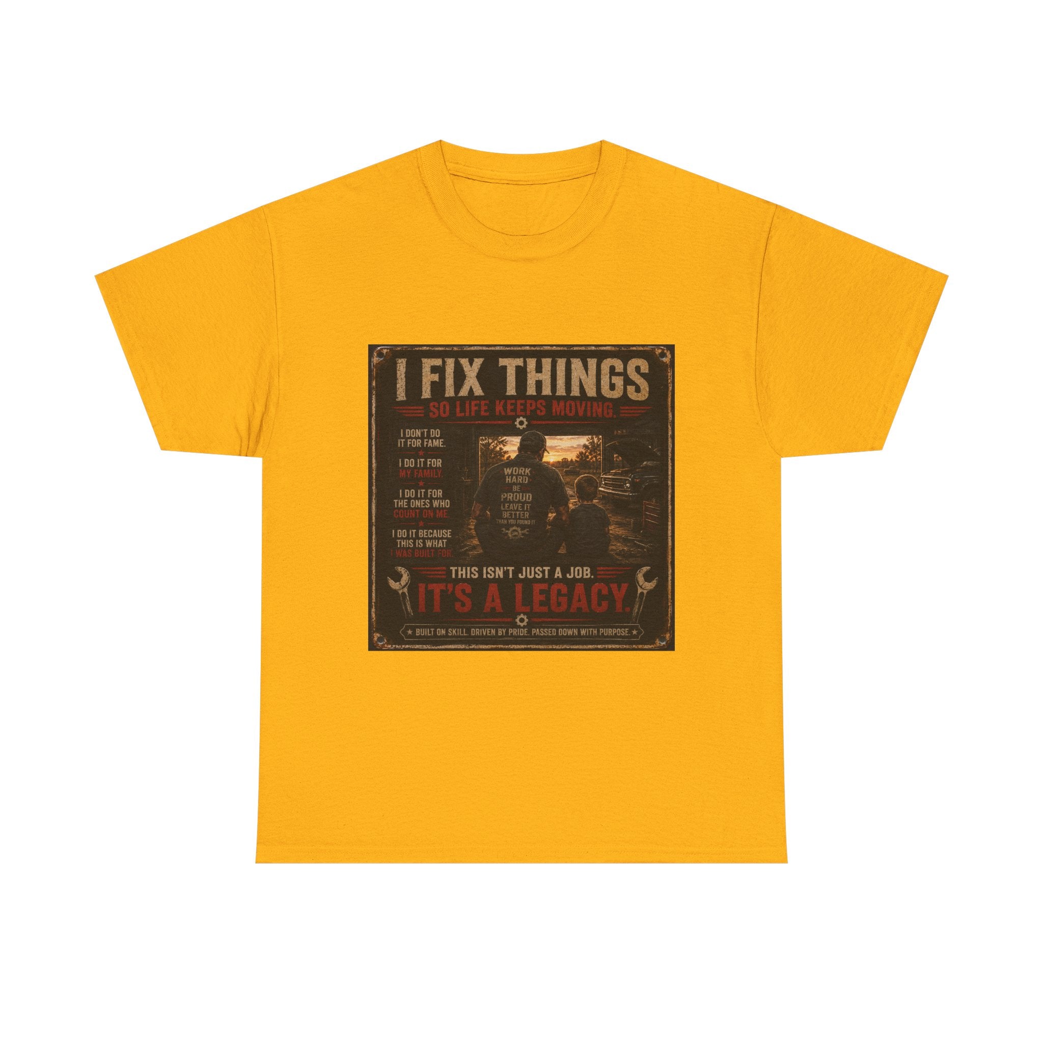 Mechanic 'I Fix Things' T‑Shirt — It's a Legacy Workwear Tee