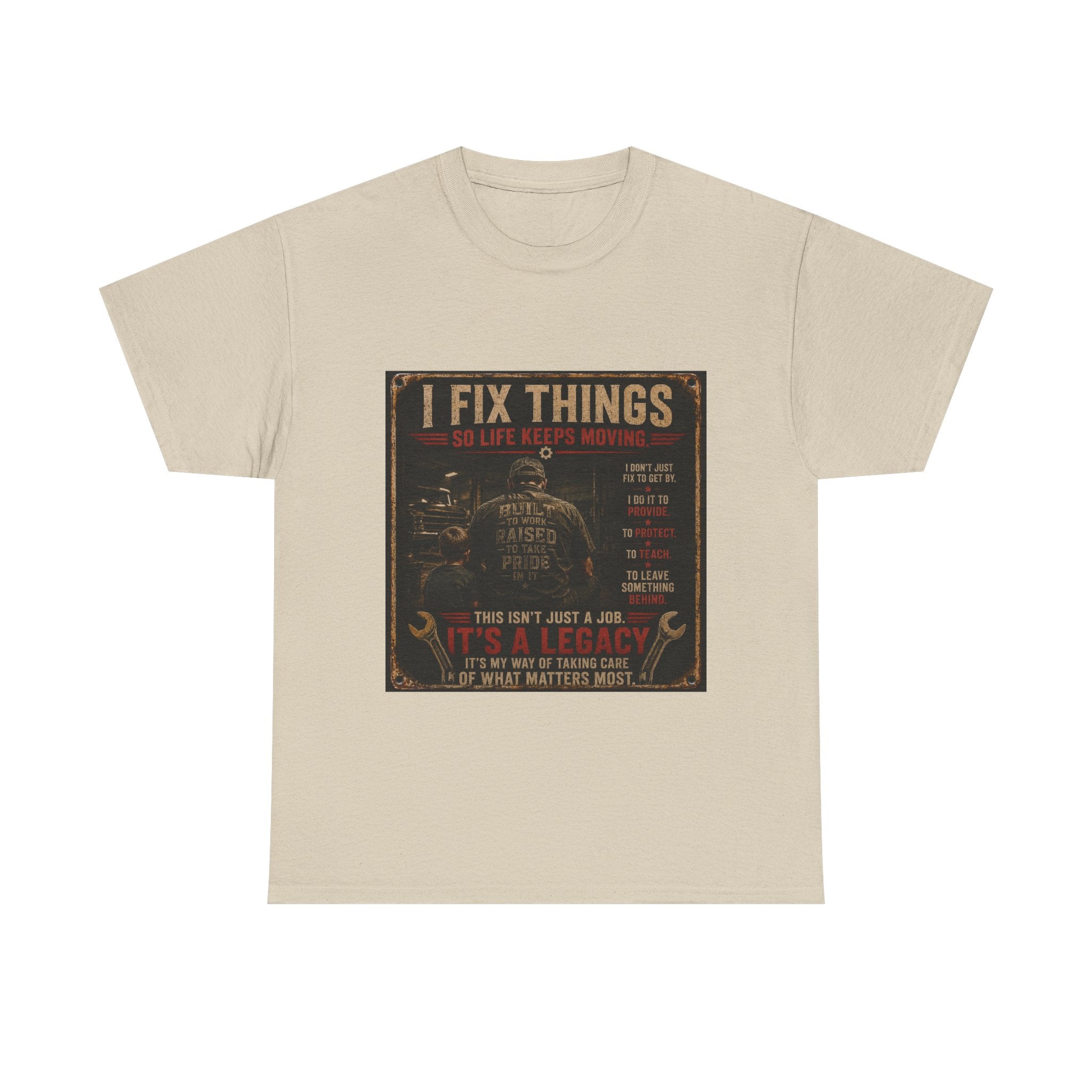 I Fix Things Mechanic T-Shirt — Vintage Garage Repair Tee for Men & Women