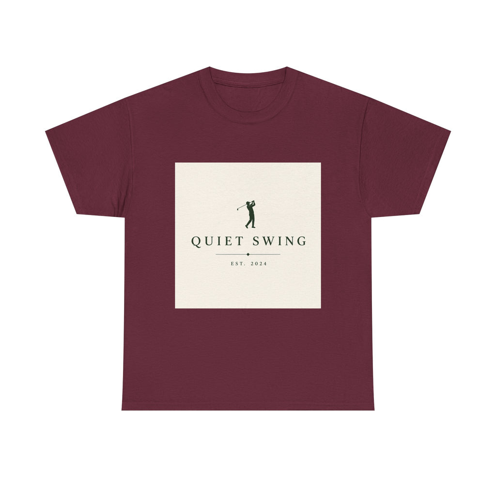 Golf T-Shirt — "Quiet Swing" Vintage Golfer Tee