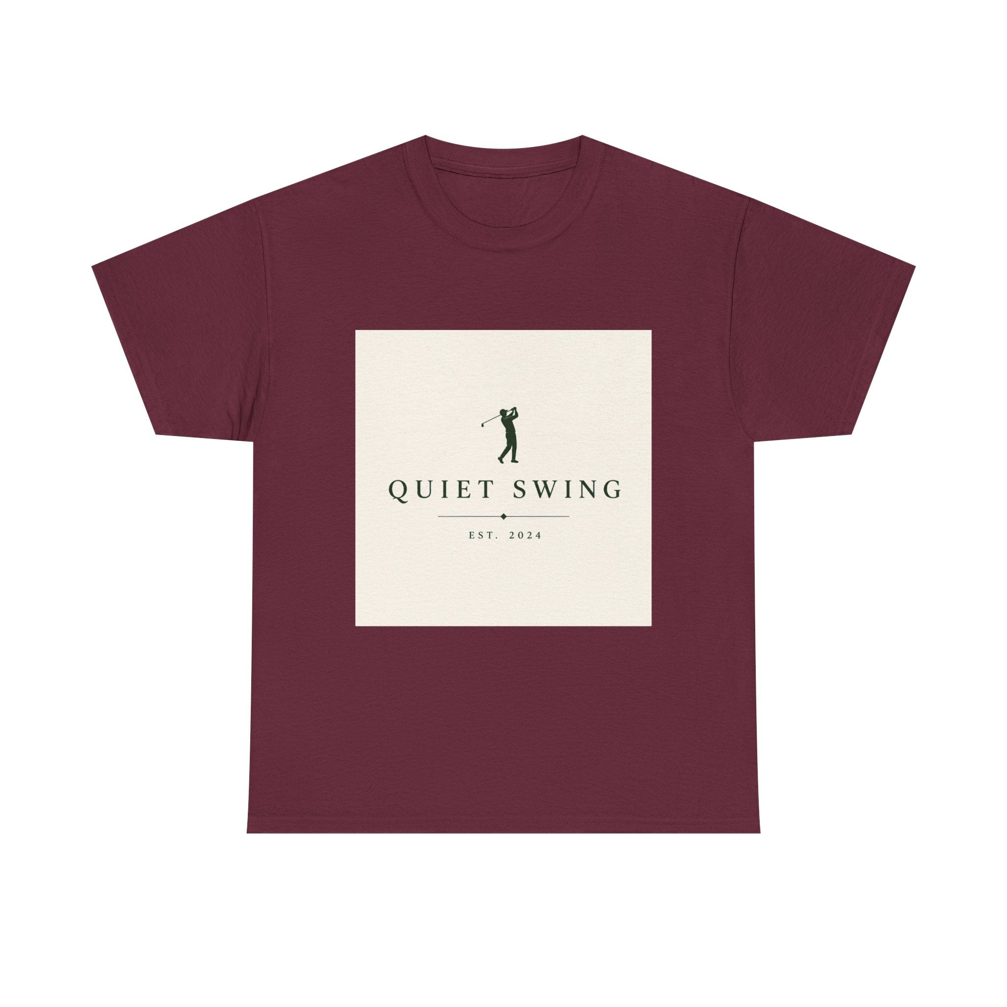Golf T-Shirt — "Quiet Swing" Vintage Golfer Tee