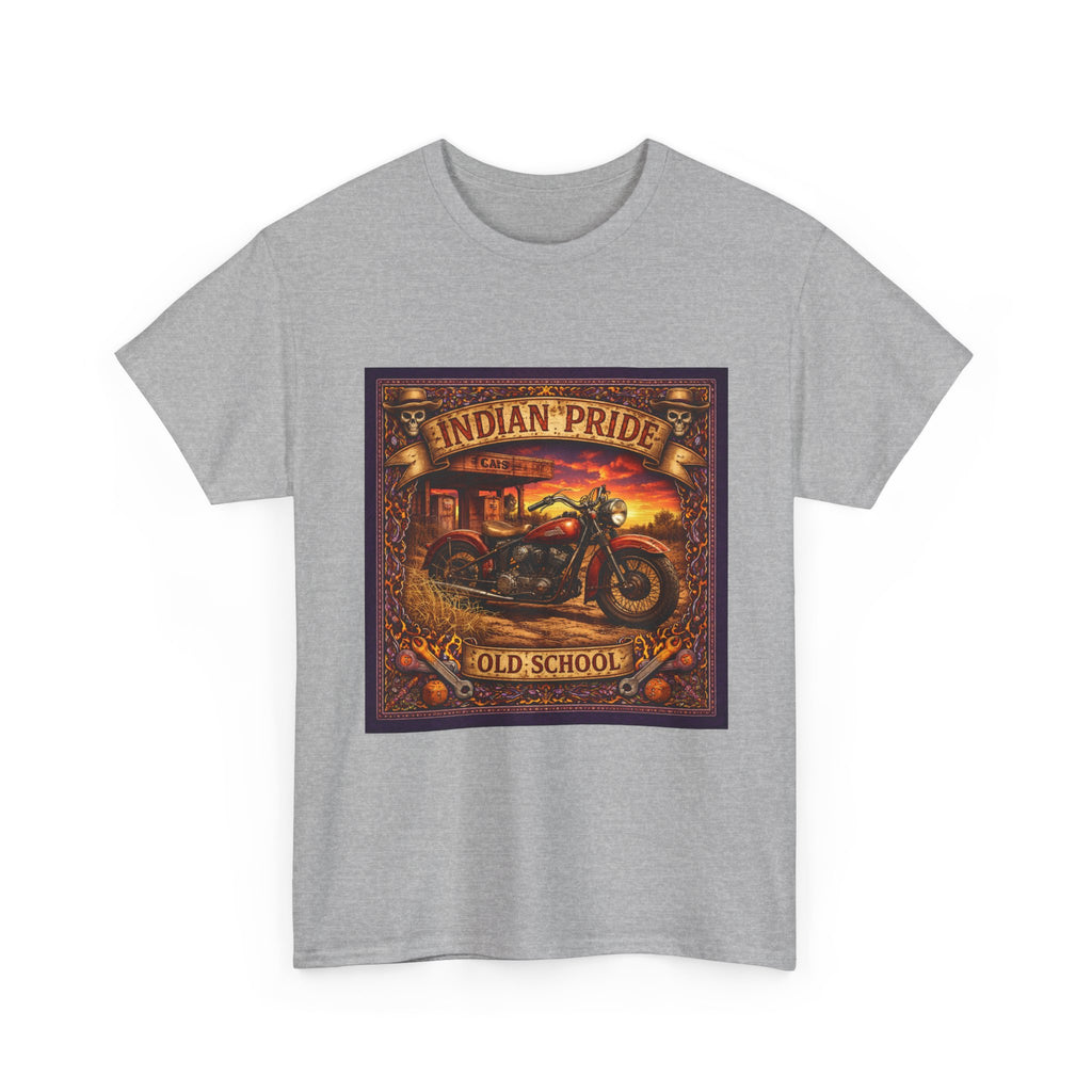 Indian Pride Old School Motorcycle T-Shirt