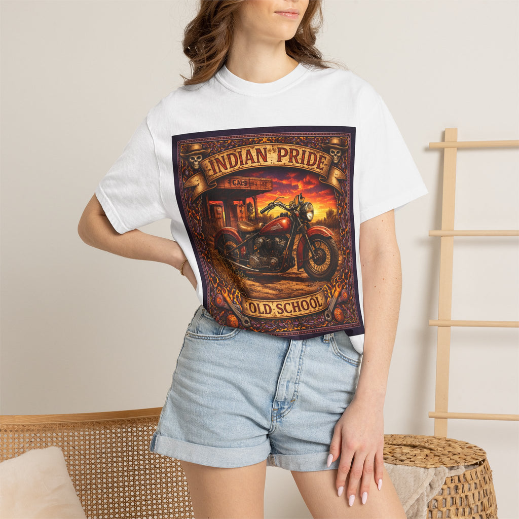 Indian Pride "Old School" Motorcycle T-Shirt