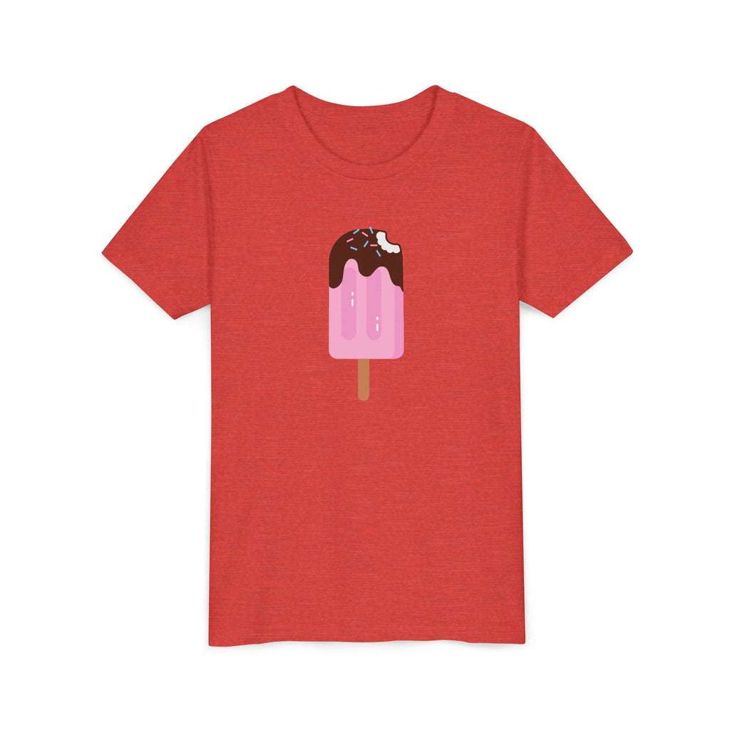 Kids Pink Popsicle Tee — Cute Ice Cream Graphic Youth T-Shirt