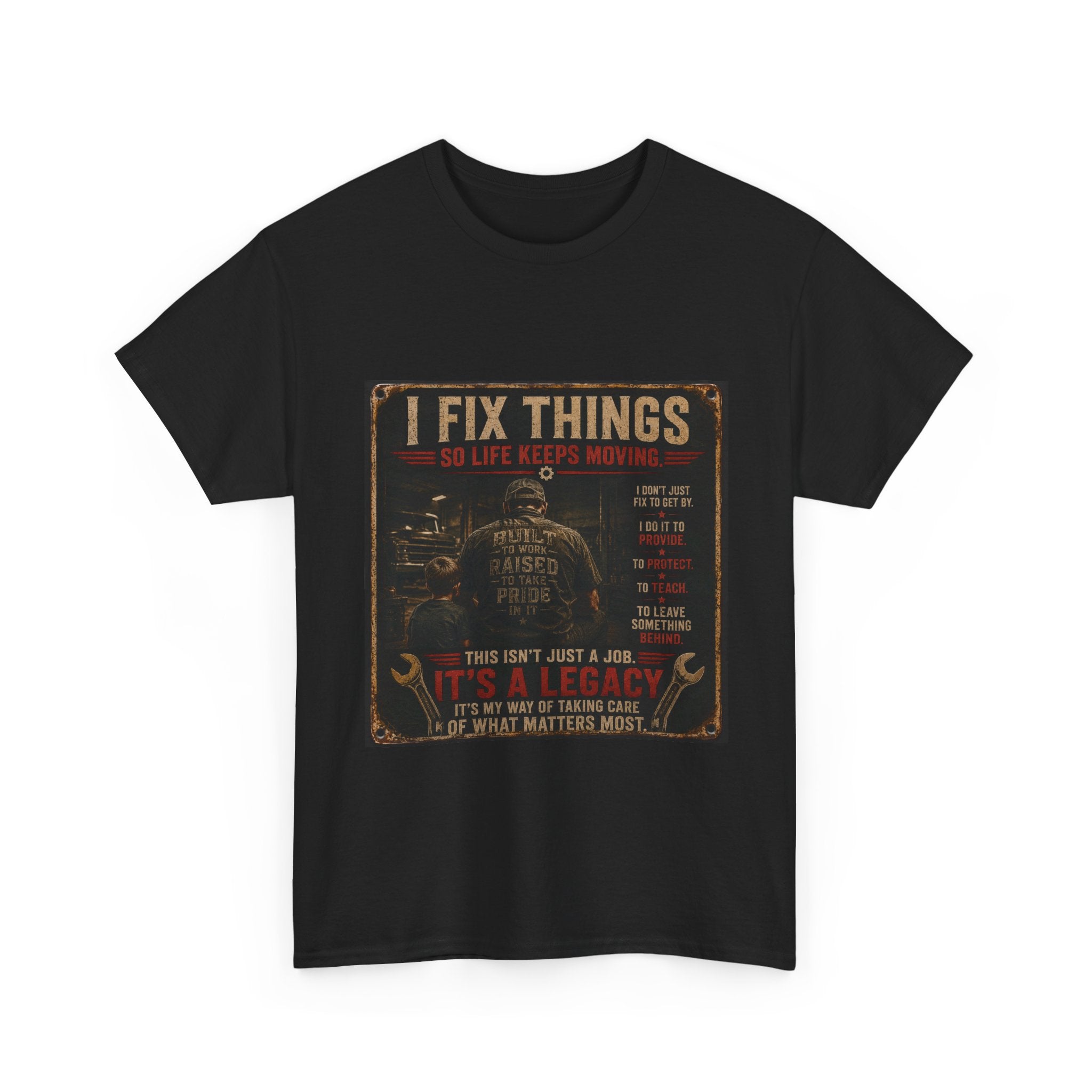 I Fix Things Mechanic T-Shirt — Vintage Garage Repair Tee for Men & Women