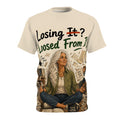 Meditative Mom T‑Shirt — "Losing It? Loosed From It" Stress‑Relief Graphic Tee