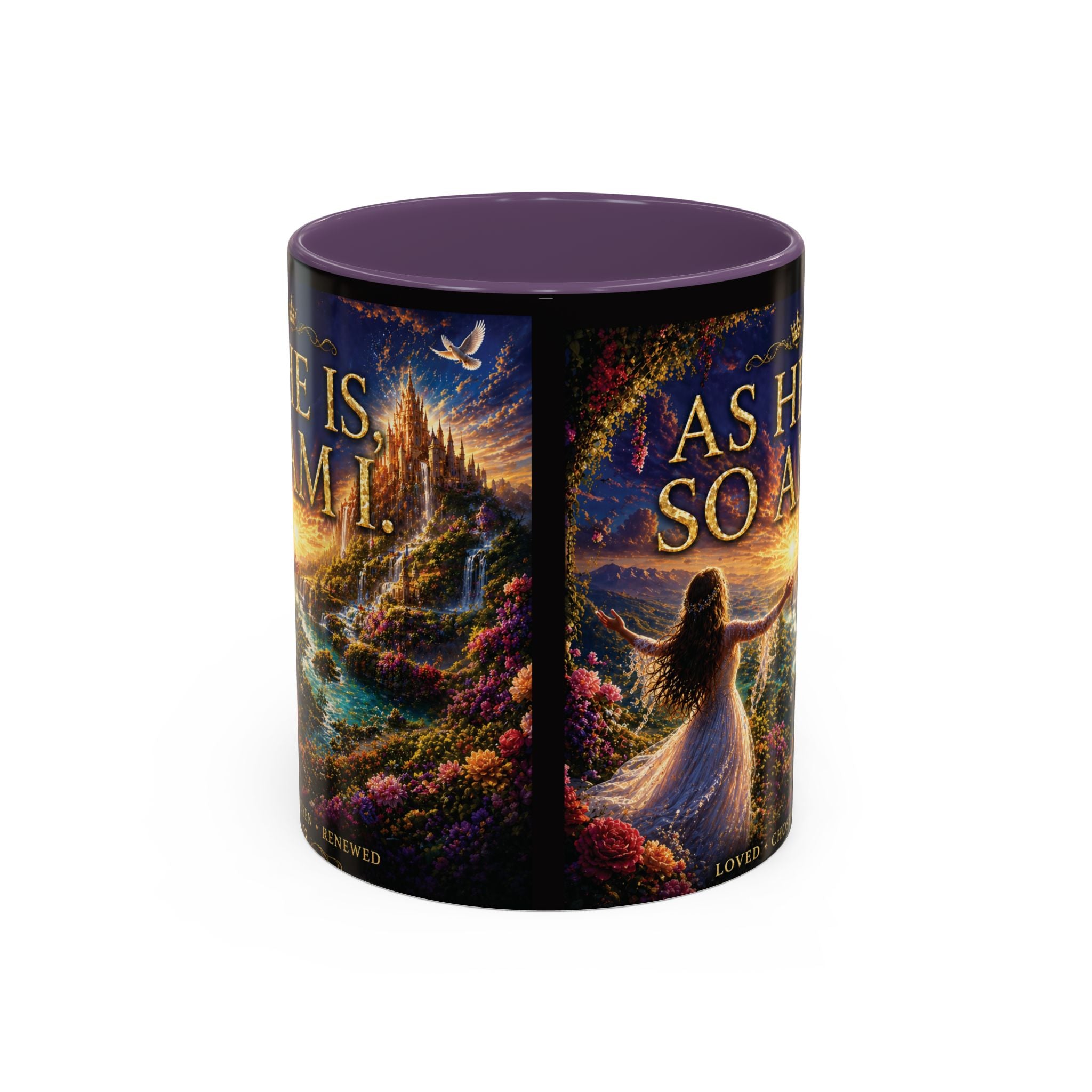 Christian Inspirational Coffee Mug — "As He Is, So Am I" Accent Mug (11/15oz)