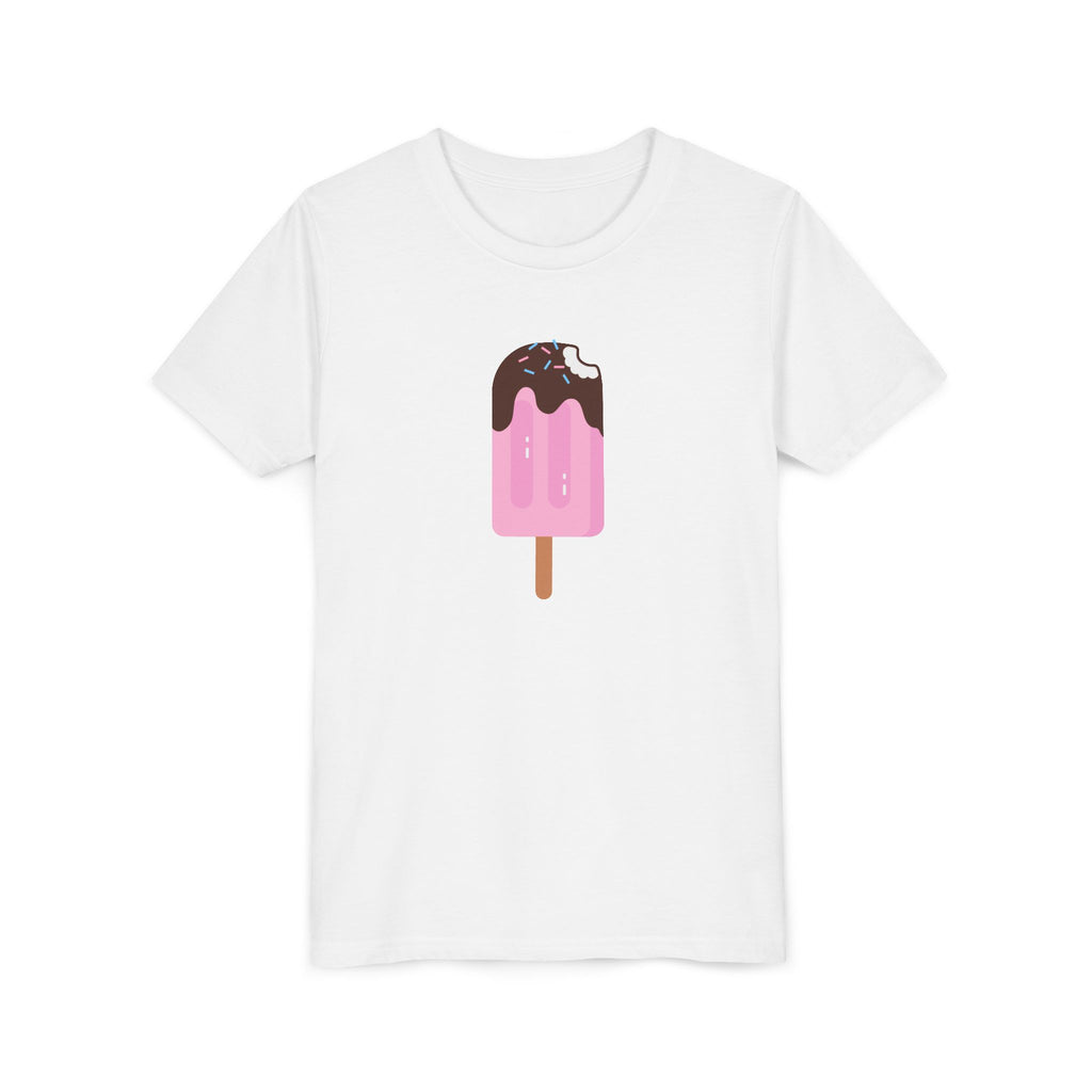 Kids Pink Popsicle Tee — Cute Ice Cream Graphic Youth T-Shirt